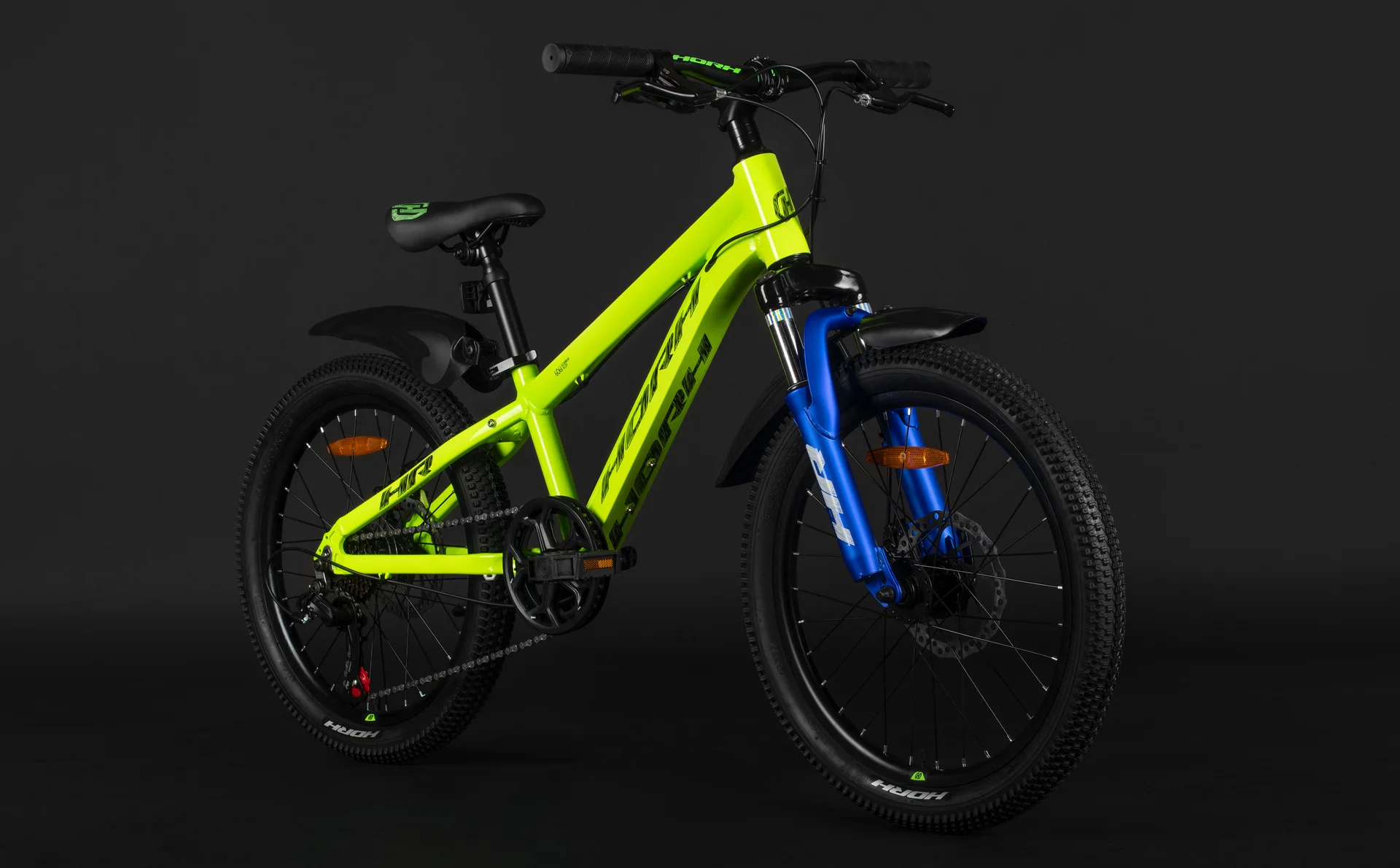 Велосипед HORH TONY HTYMD 2.0 20" (2026) Green-Black-Blue - миниатюра 6