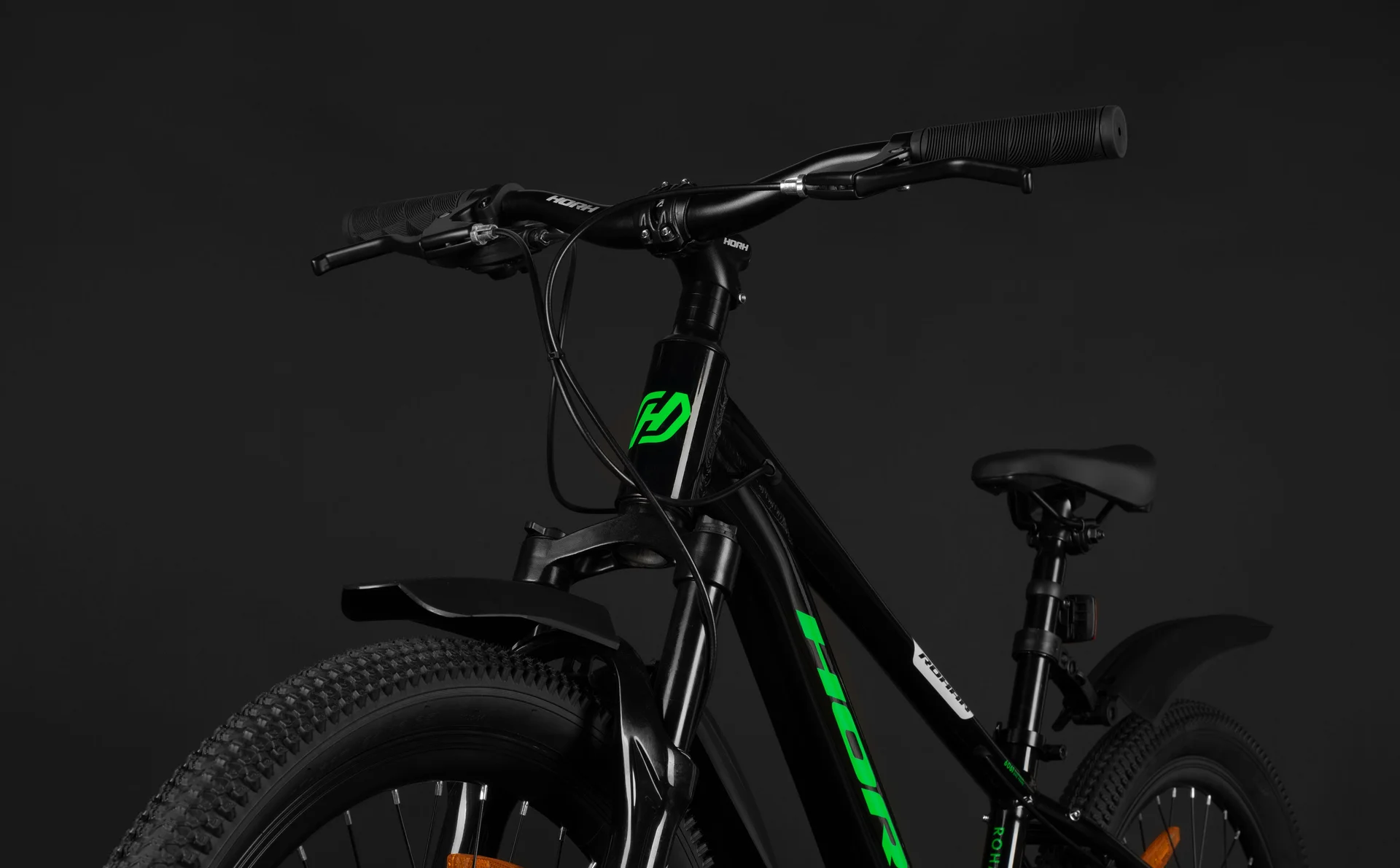 Велосипед HORH ROHAN RMD4.0 24" (2026) Black-Green-White - миниатюра 10