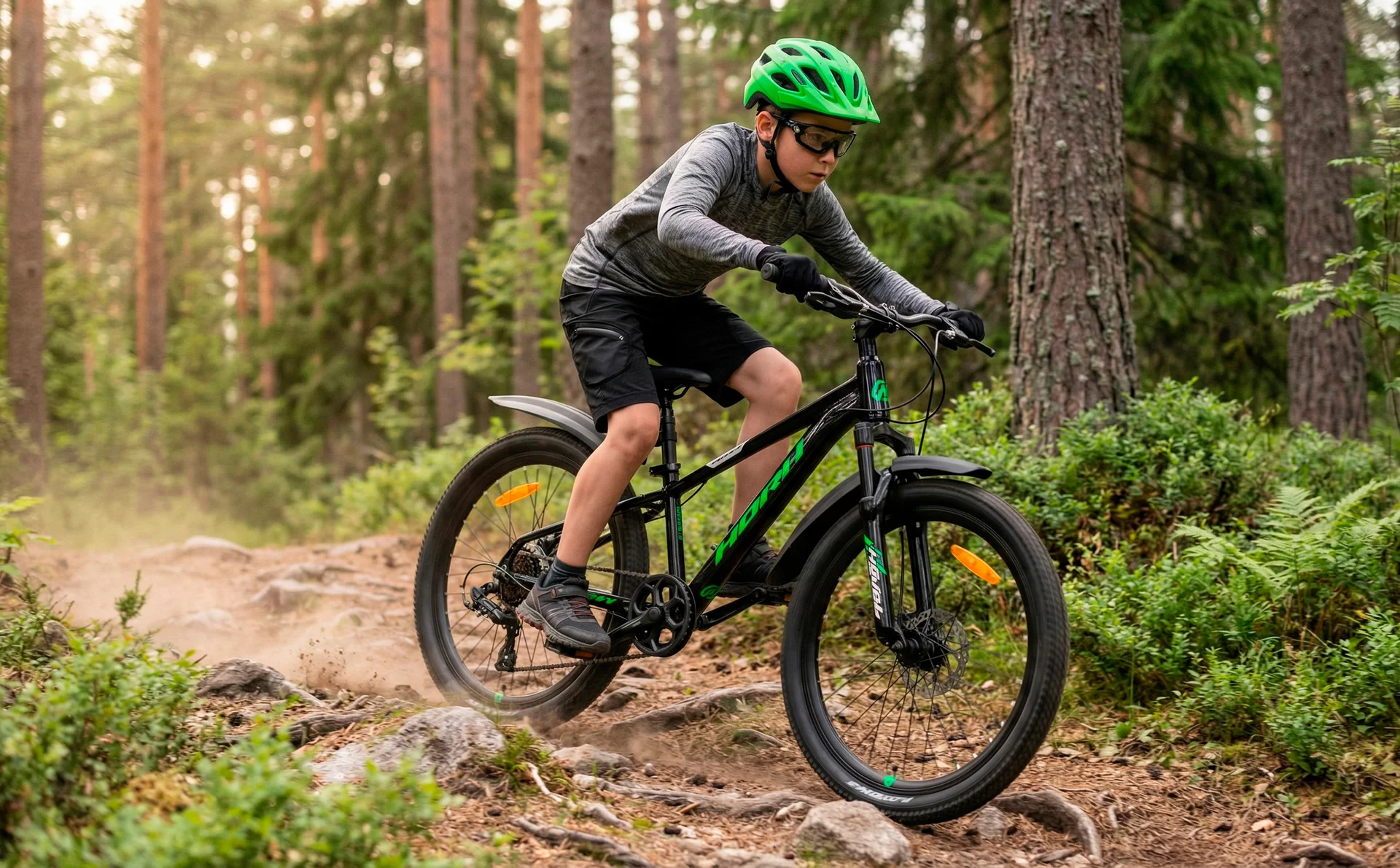 Велосипед HORH ROHAN RMD4.0 24" (2026) Black-Green-White - миниатюра 2