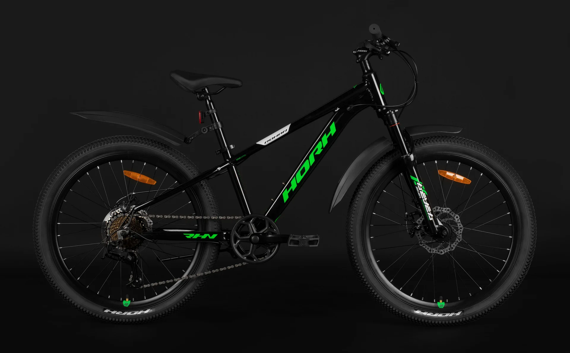 Велосипед HORH ROHAN RMD4.0 24" (2026) Black-Green-White - миниатюра 5