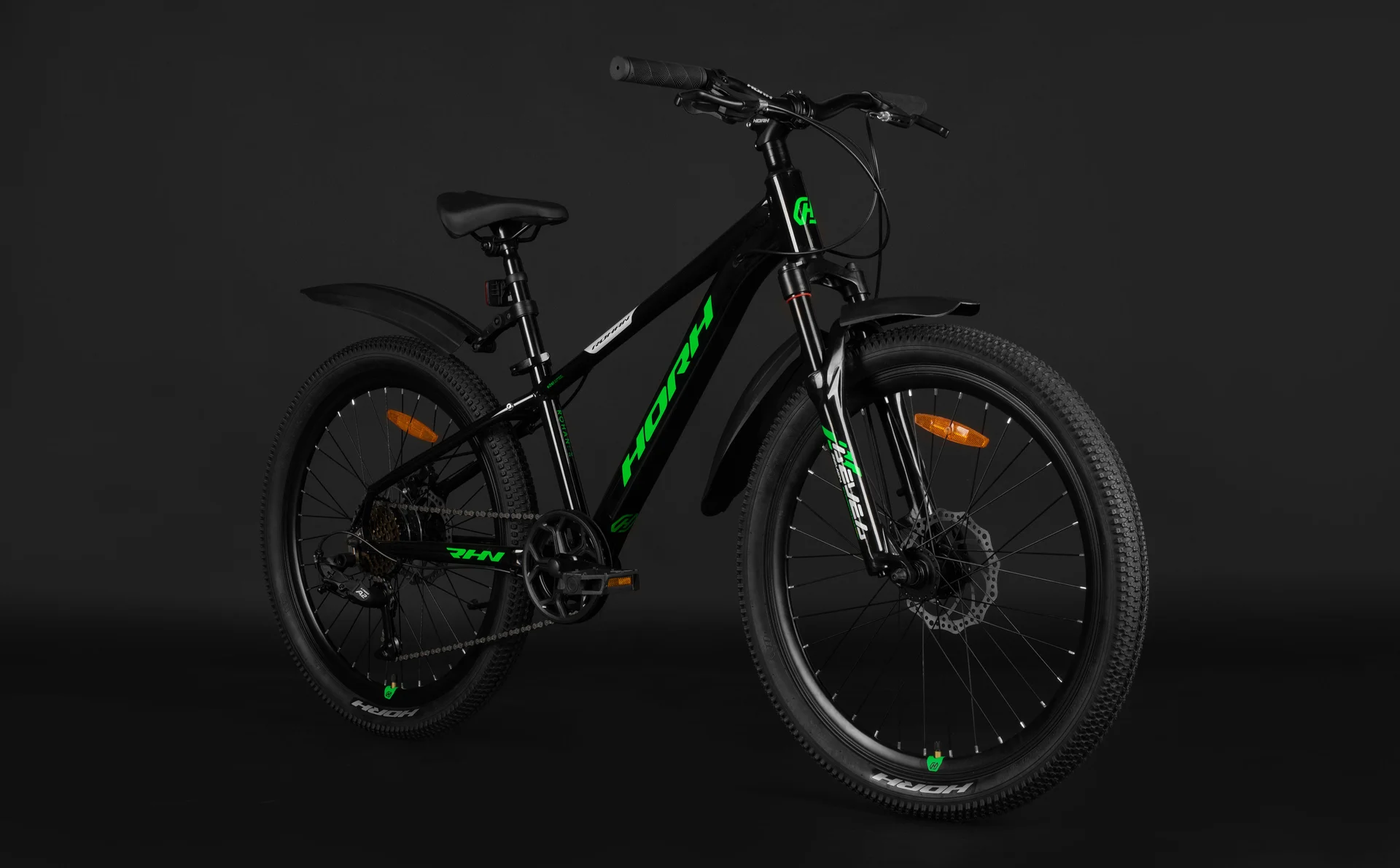 Велосипед HORH ROHAN RMD4.0 24" (2026) Black-Green-White - миниатюра 6