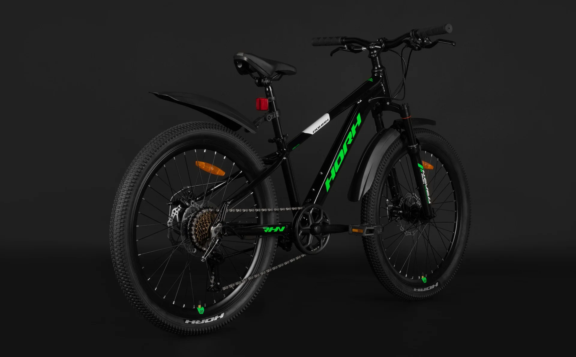Велосипед HORH ROHAN RMD4.0 24" (2026) Black-Green-White - миниатюра 7
