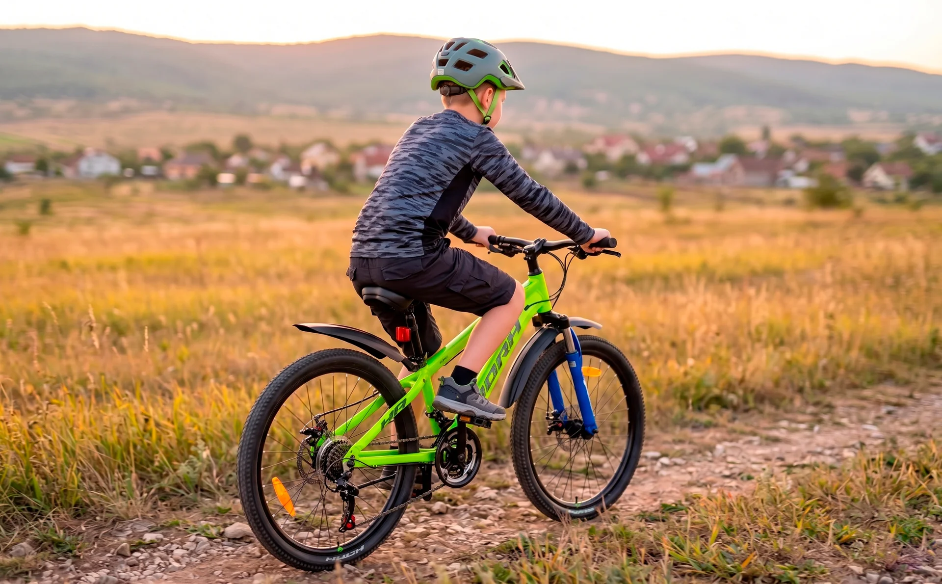 Велосипед HORH TONY HTYMD 4.0 24" (2026) Green-Black-Blue - миниатюра 4