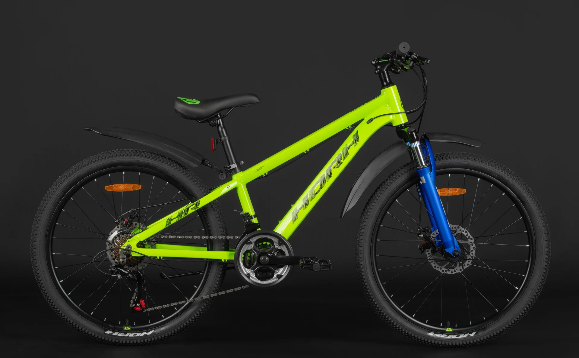 Велосипед HORH TONY HTYMD 4.0 24" (2026) Green-Black-Blue - миниатюра 5