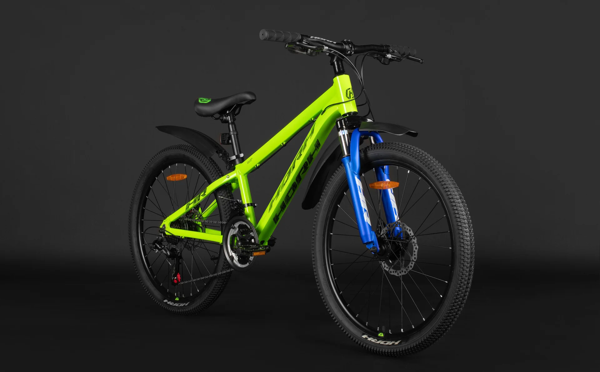 Велосипед HORH TONY HTYMD 4.0 24" (2026) Green-Black-Blue - миниатюра 6