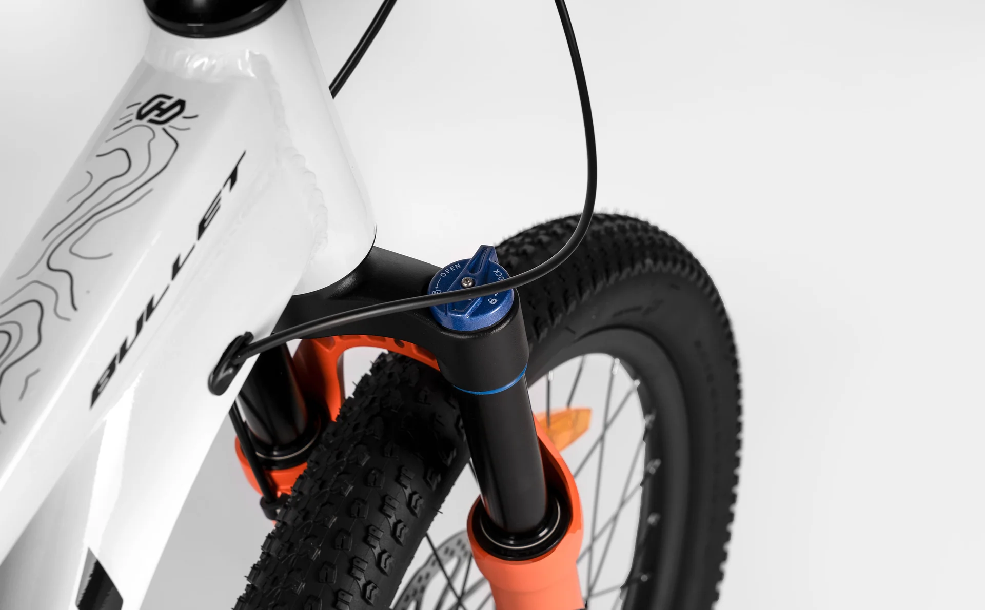 Велосипед HORH BULLET HBHD2.0 20" (2026) White-Orange - миниатюра 11