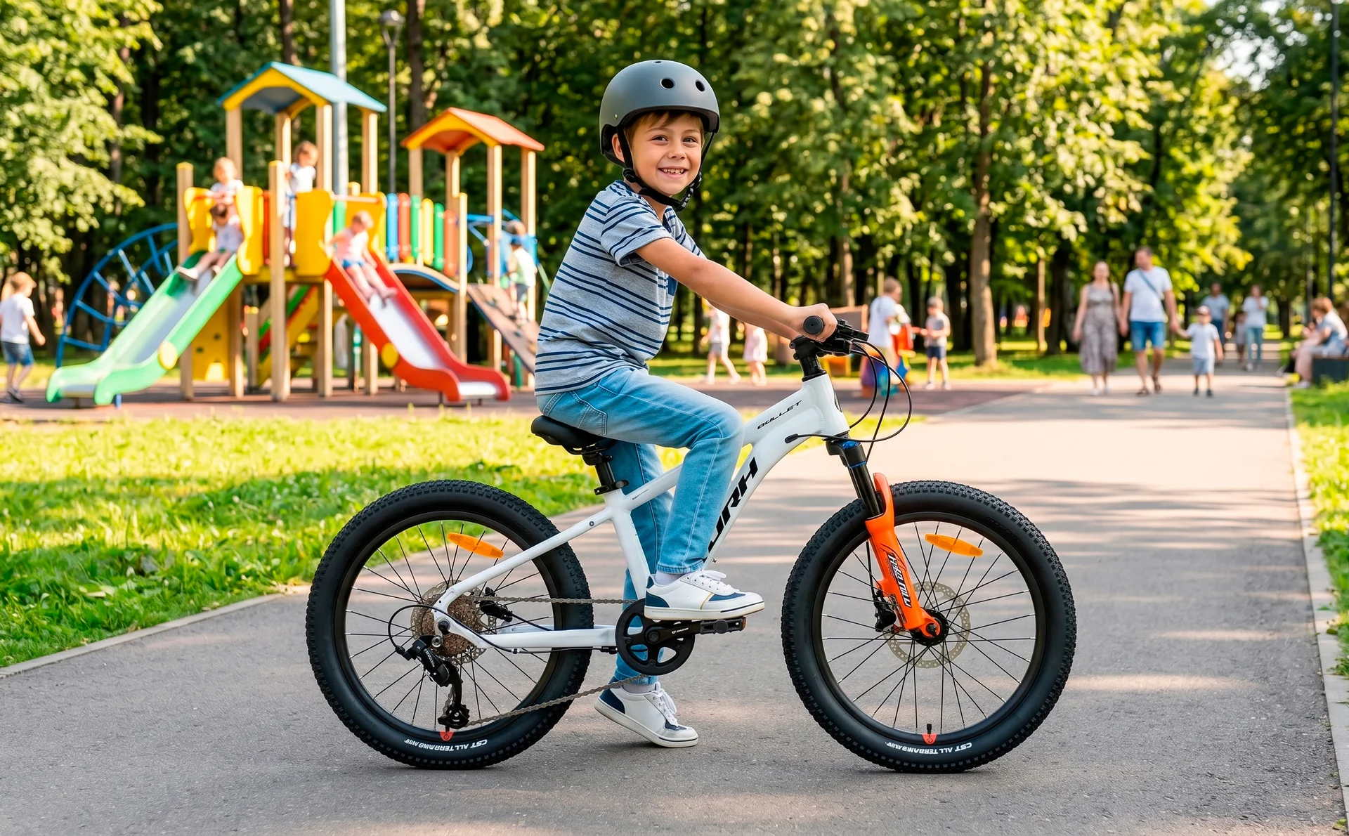 Велосипед HORH BULLET HBHD2.0 20" (2026) White-Orange - миниатюра 2
