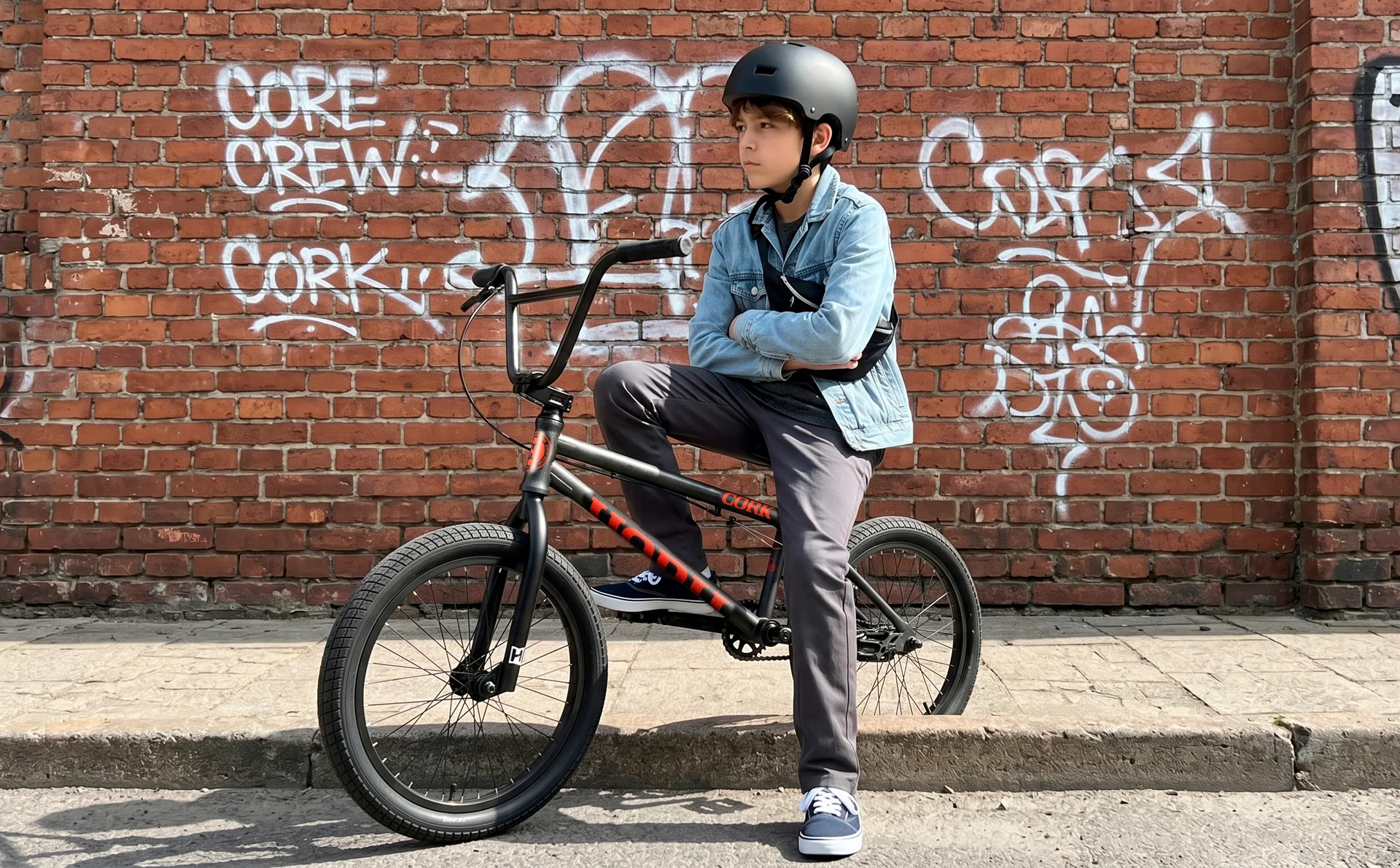 Велосипед HORH CORK CRK18 BLK/BRW 18" (2026) Black-Brown - миниатюра 3