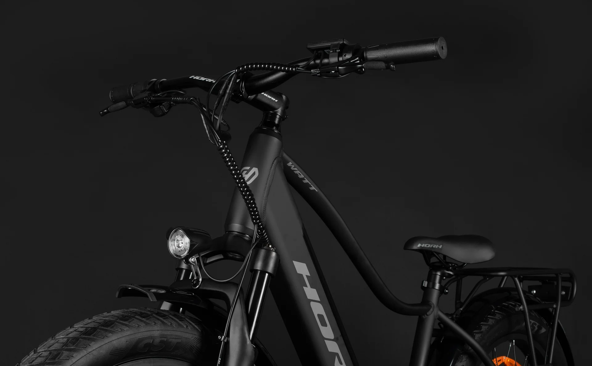 Велосипед HORH WATT 26" 750W (2026) Matt Black - миниатюра 7