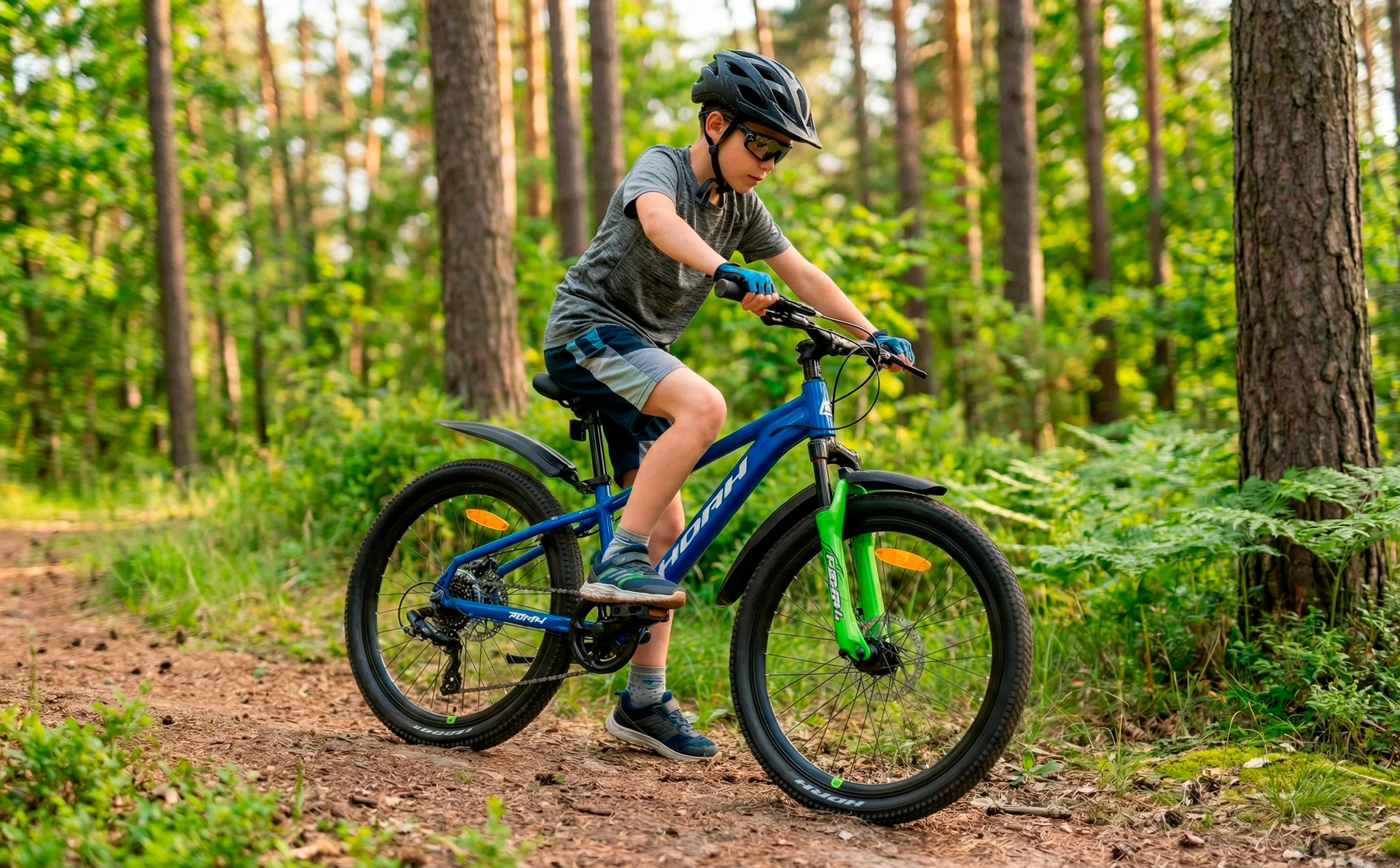Велосипед HORH ROHAN RMD4.0 24" (2026) Blue-White-Green - миниатюра 4