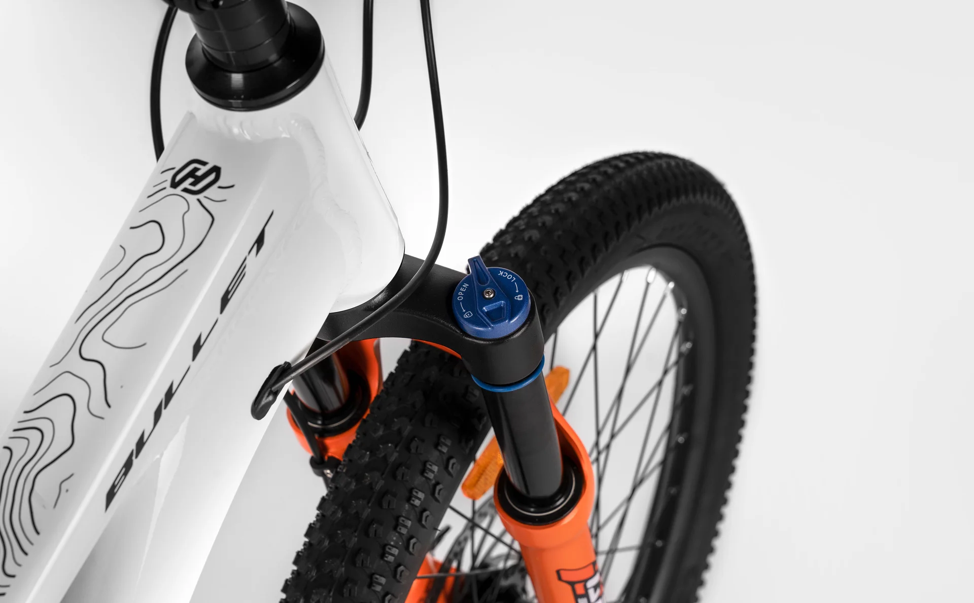 Велосипед HORH BULLET HBHD4.0 24" (2026) White-Orange - миниатюра 11