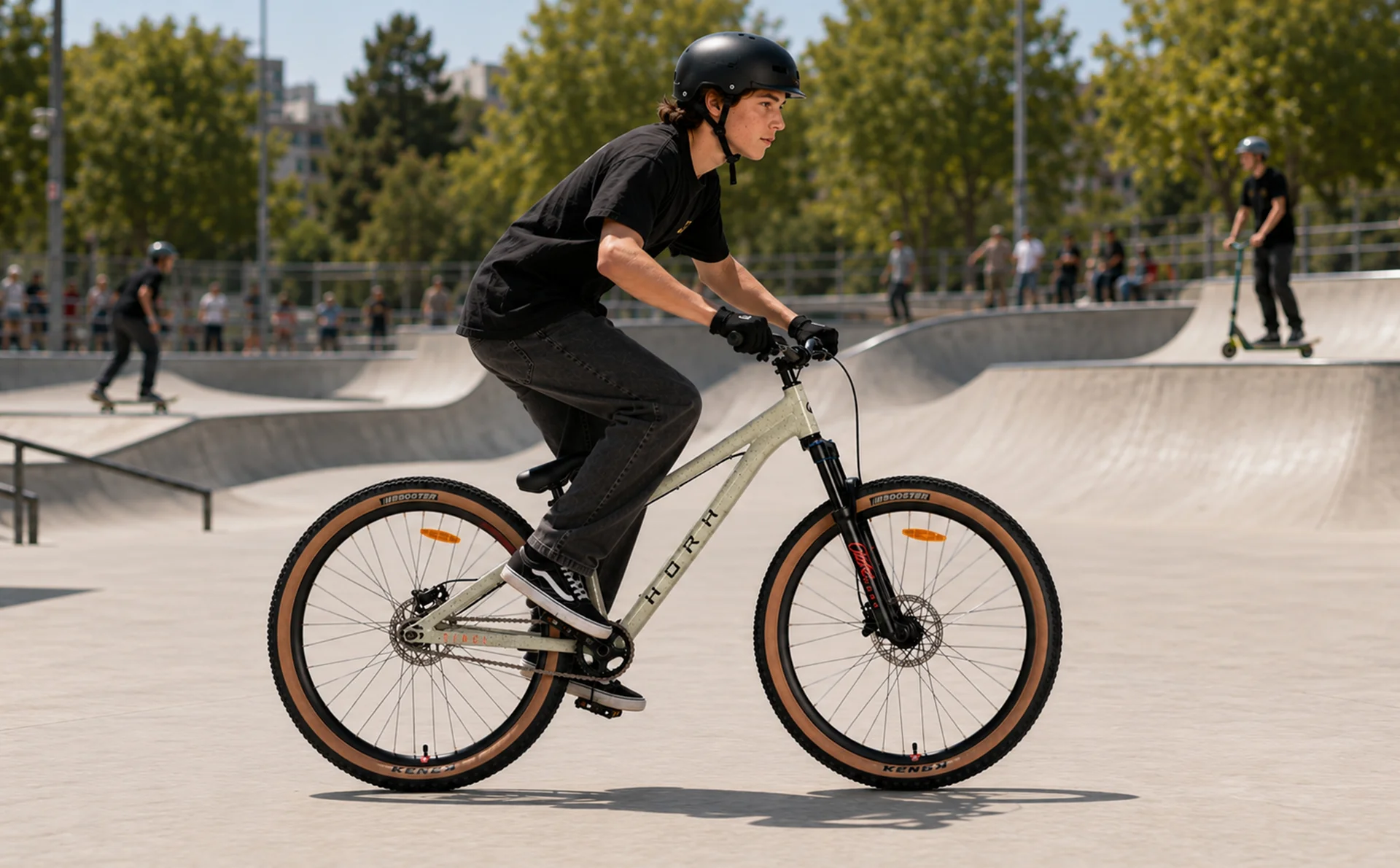 Велосипед HORH STAKE SS 26" (2026) Grey-Black-Orange - миниатюра 2