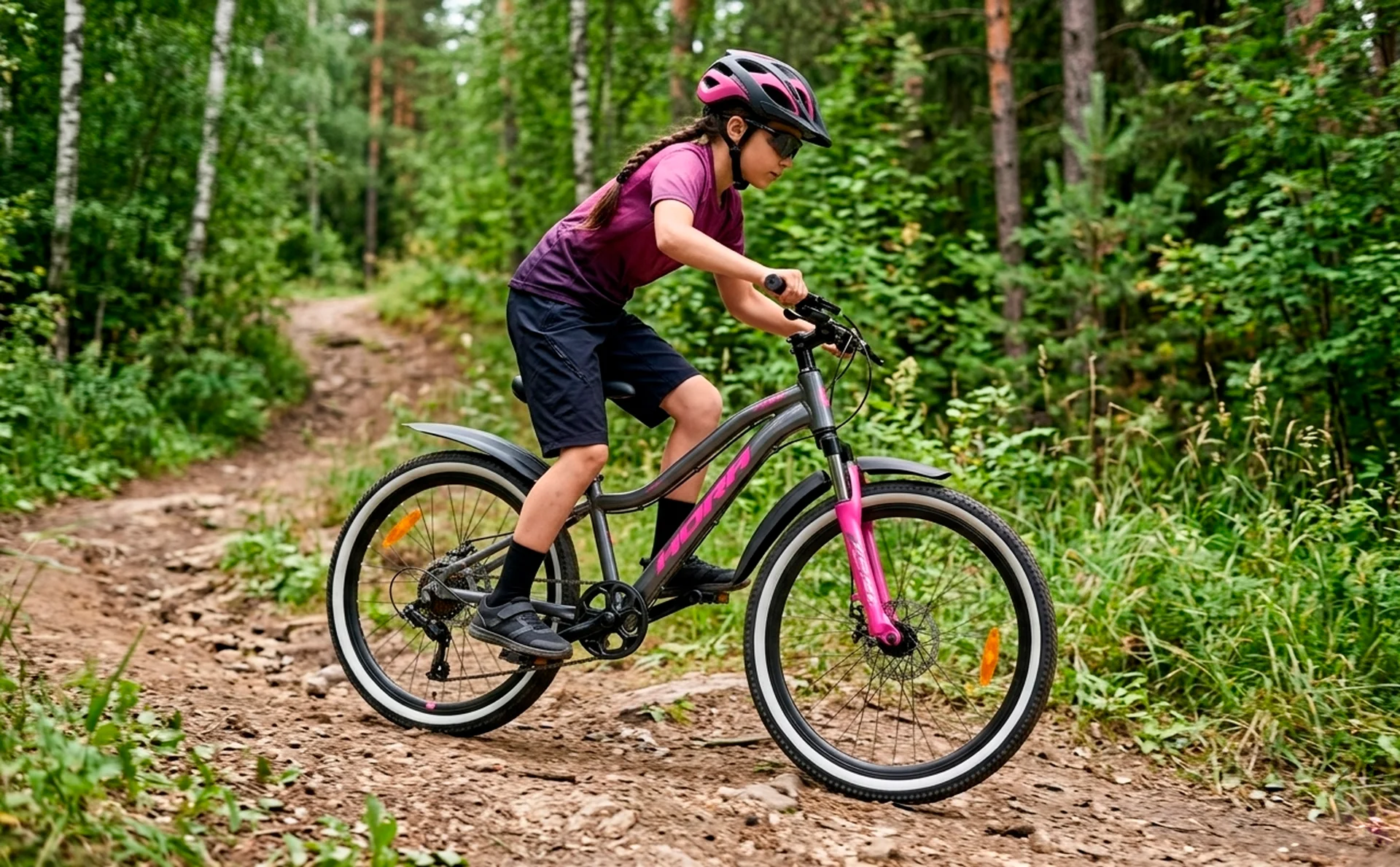 Велосипед HORH LIMA 24" (2026) Grey-Pink - миниатюра 2