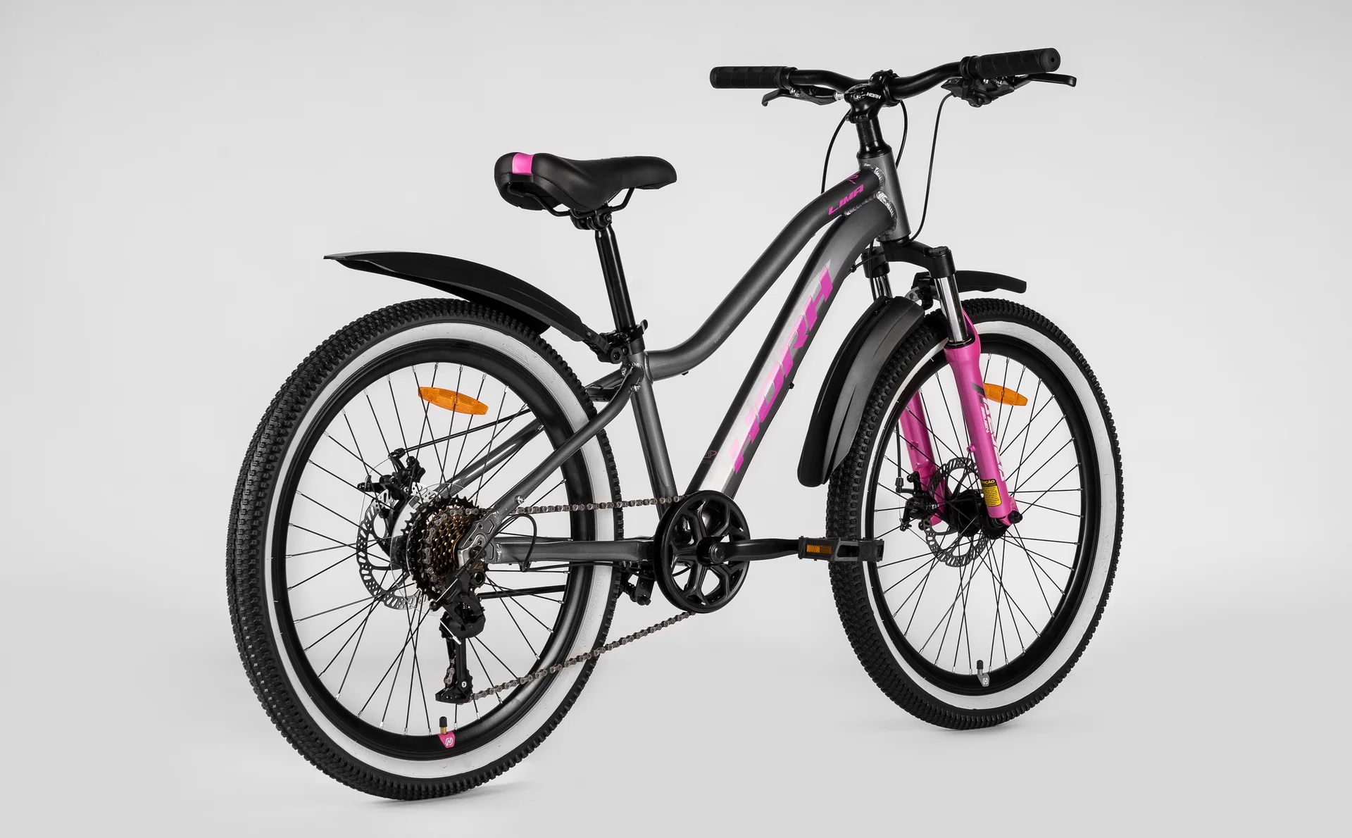 Велосипед HORH LIMA 24" (2026) Grey-Pink - миниатюра 6