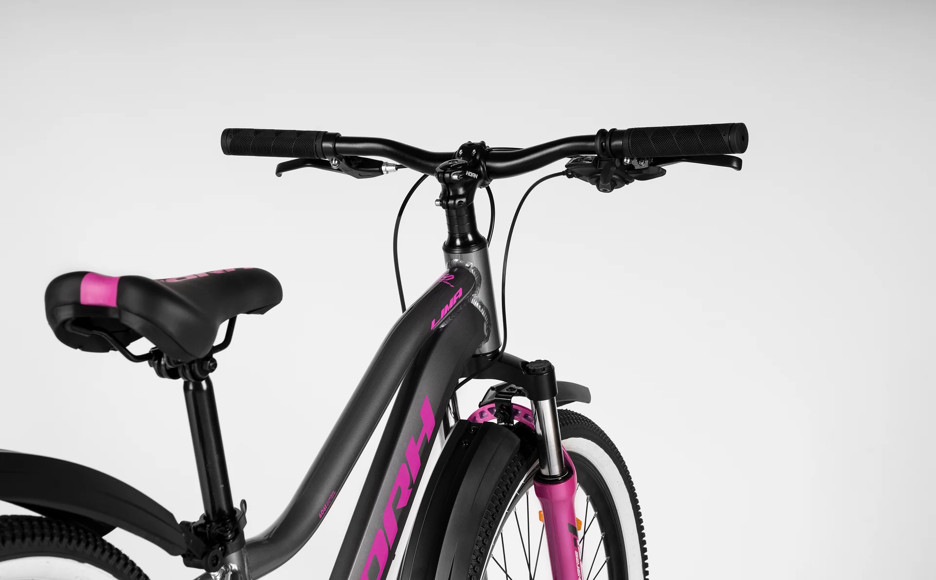 Велосипед HORH LIMA 24" (2026) Grey-Pink - миниатюра 8
