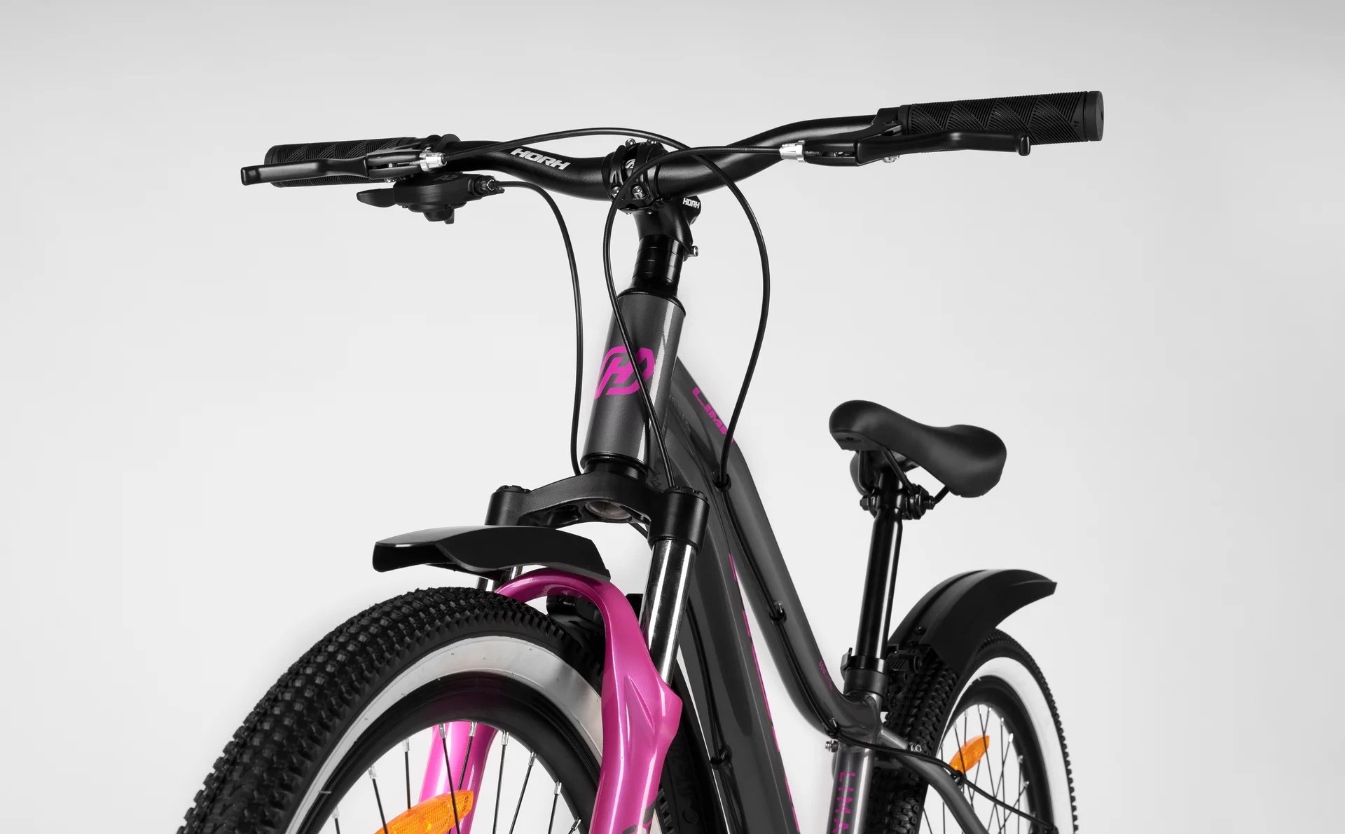 Велосипед HORH LIMA 24" (2026) Grey-Pink - миниатюра 9