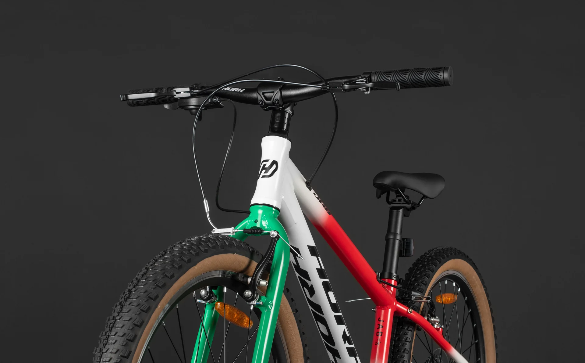Велосипед HORH JAB JABVB4.0 24" (2026) White-Red-Green-Black - миниатюра 10