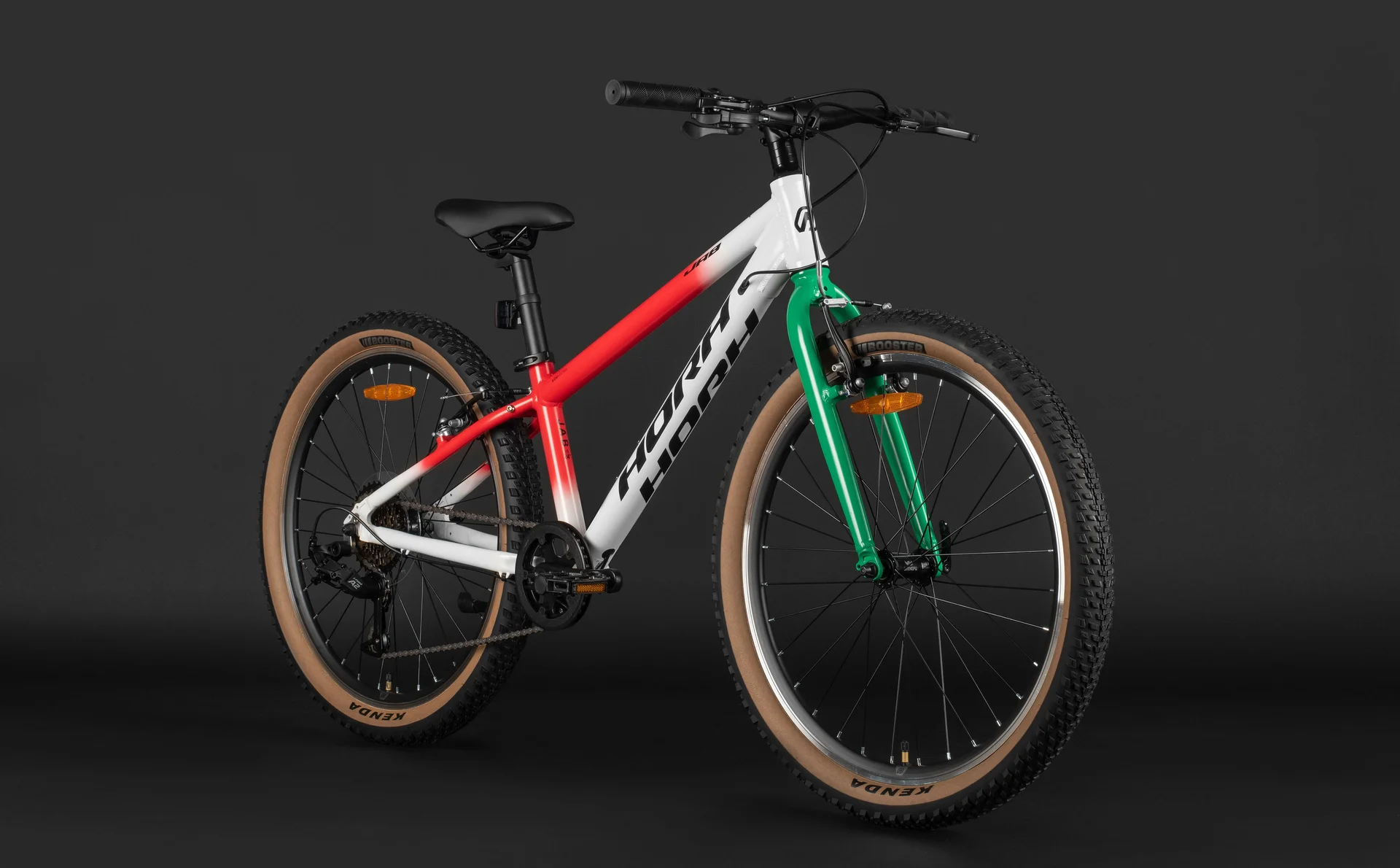 Велосипед HORH JAB JABVB4.0 24" (2026) White-Red-Green-Black - миниатюра 6