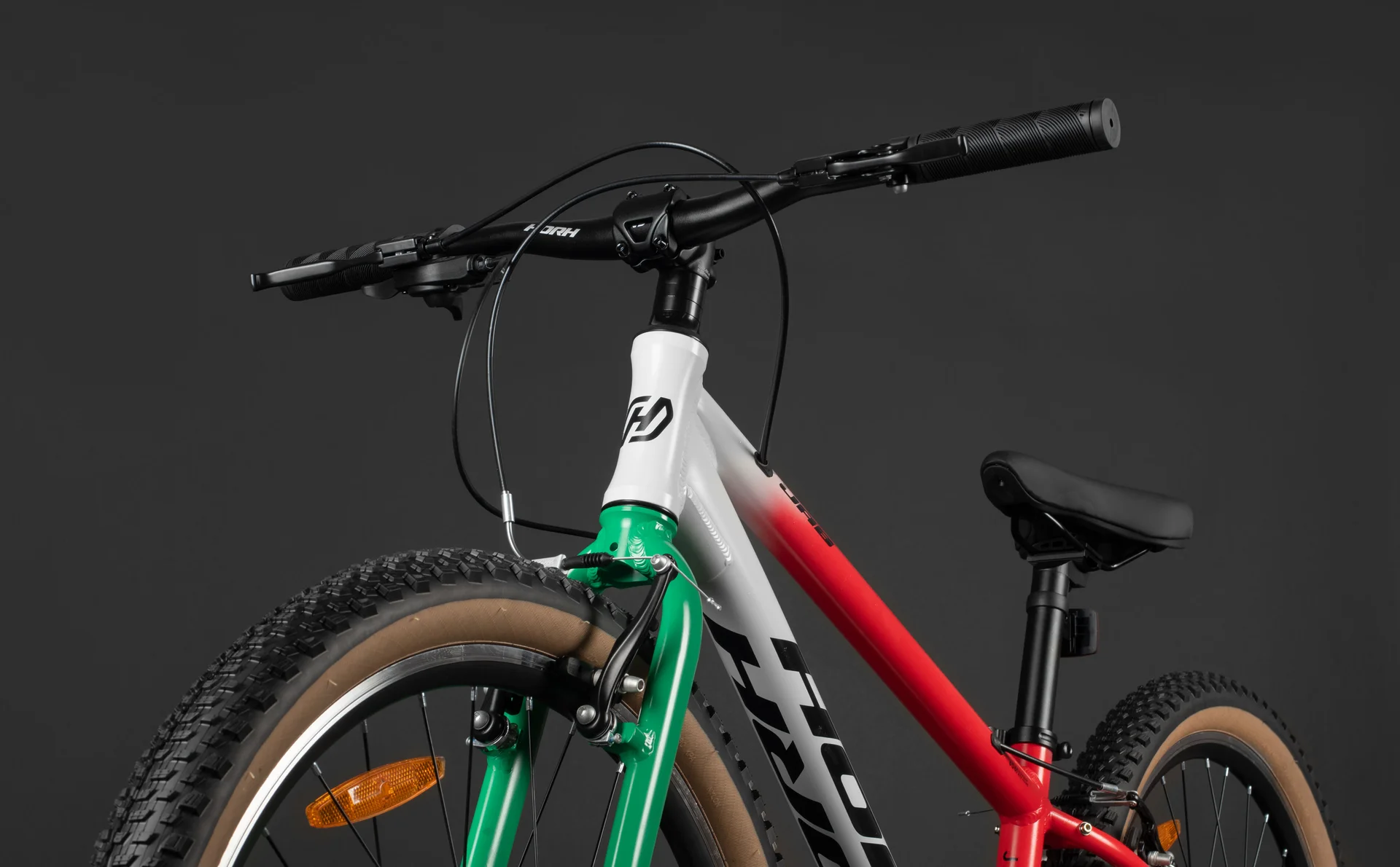 Велосипед HORH JAB JABVB 6.0 26" (2026) White-Red-Green-Black - миниатюра 10