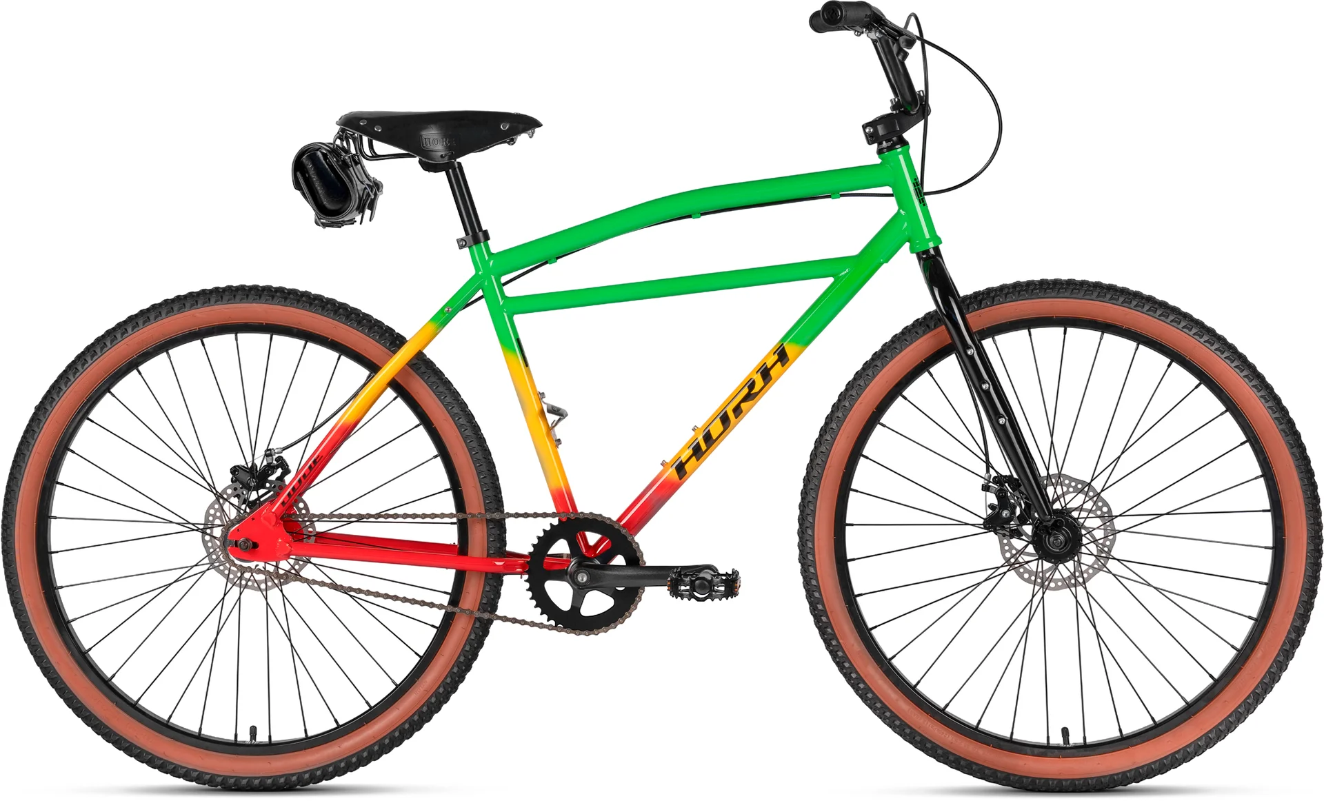 Велосипед HORH DUDE 27,5 (2026) Red-Green-Yellow - изображение 1