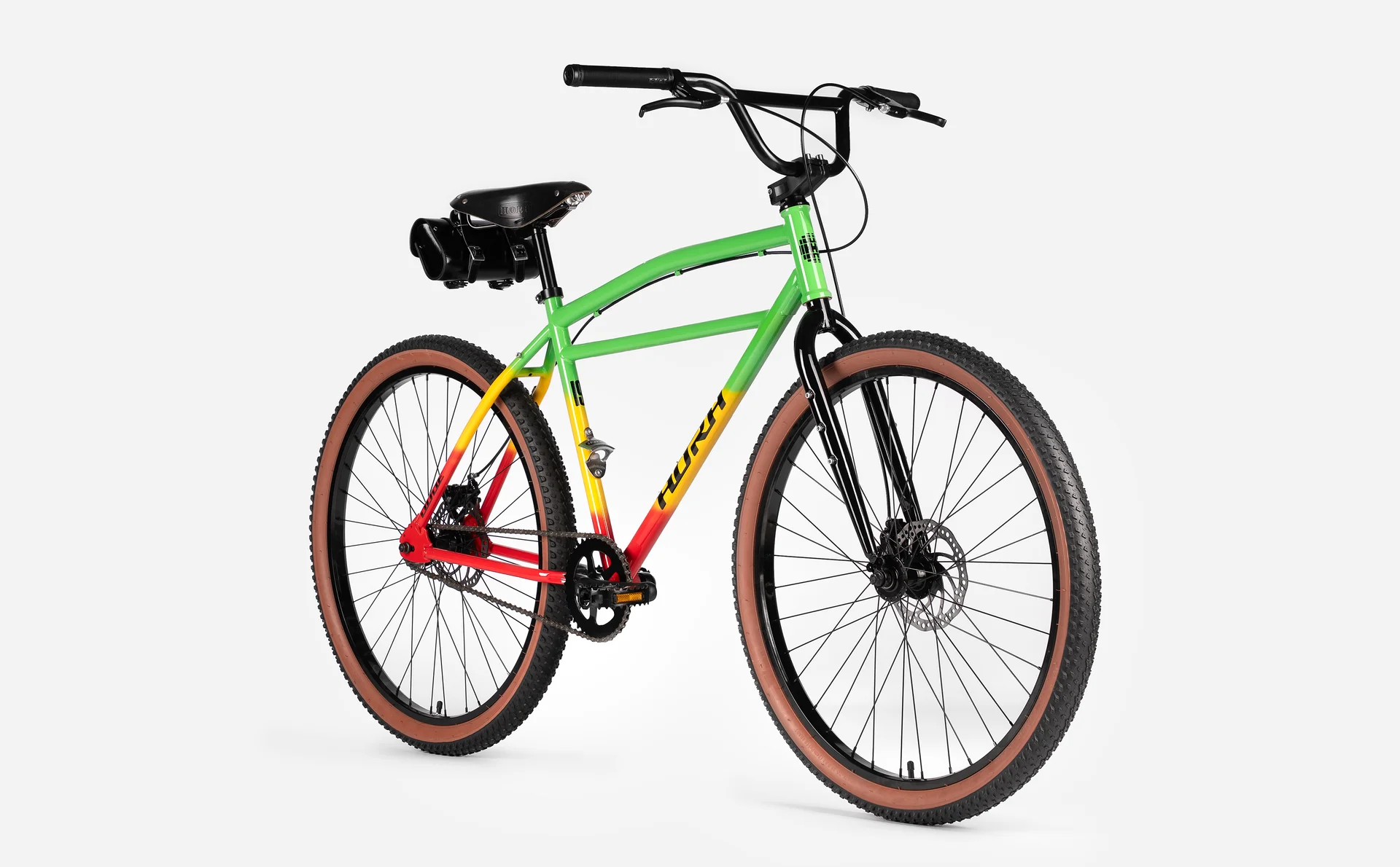 Велосипед HORH DUDE 27,5 (2026) Red-Green-Yellow - миниатюра 5