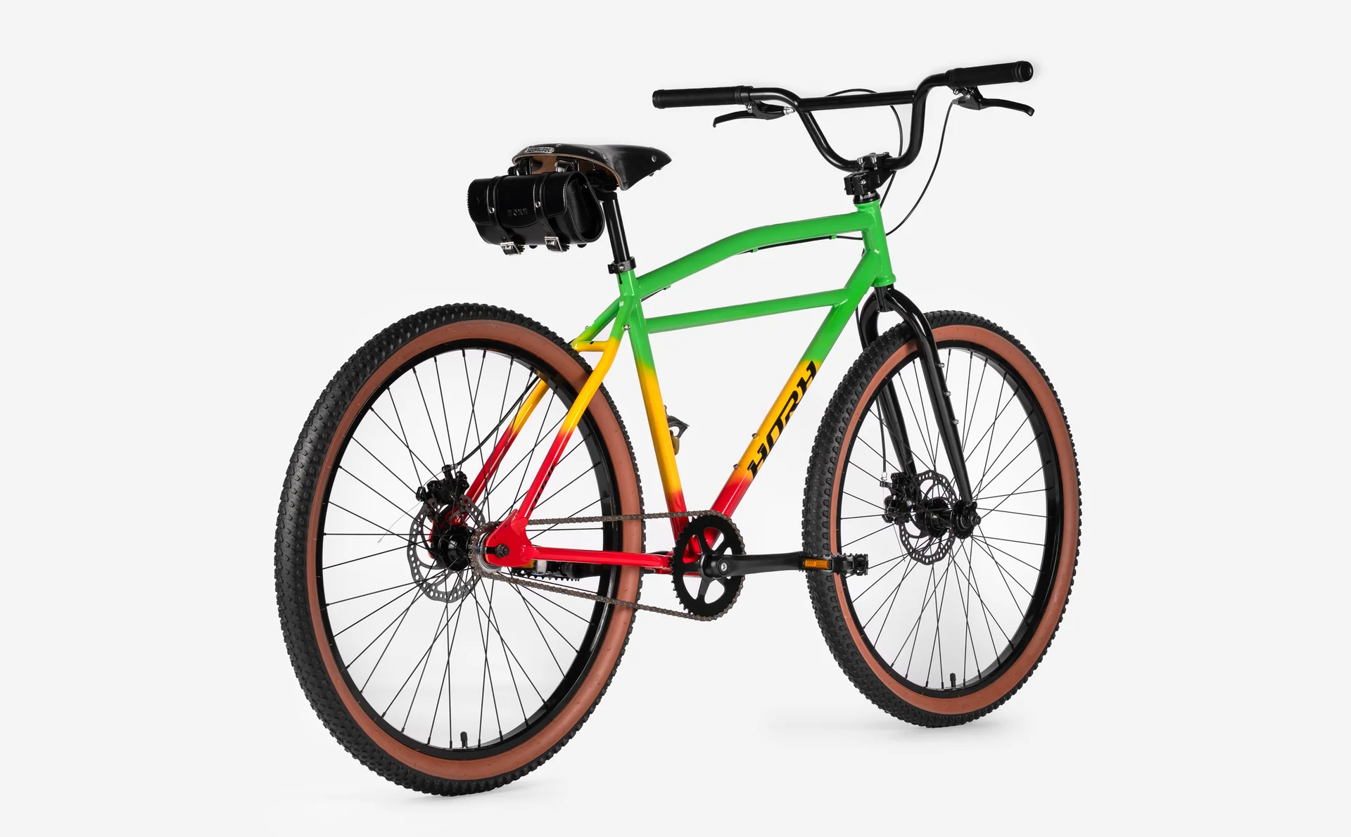 Велосипед HORH DUDE 27,5 (2026) Red-Green-Yellow - миниатюра 6