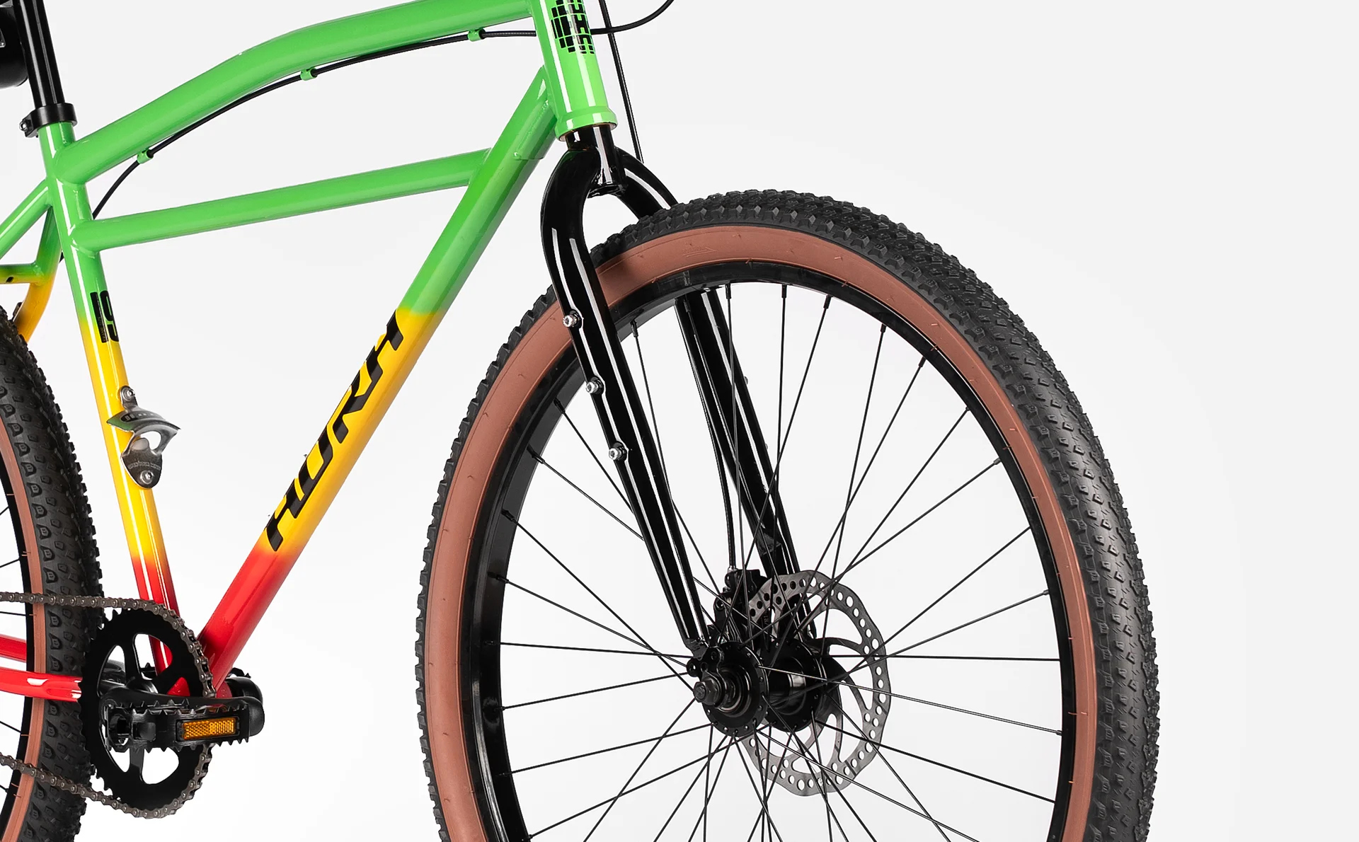 Велосипед HORH DUDE 27,5 (2026) Red-Green-Yellow - миниатюра 9