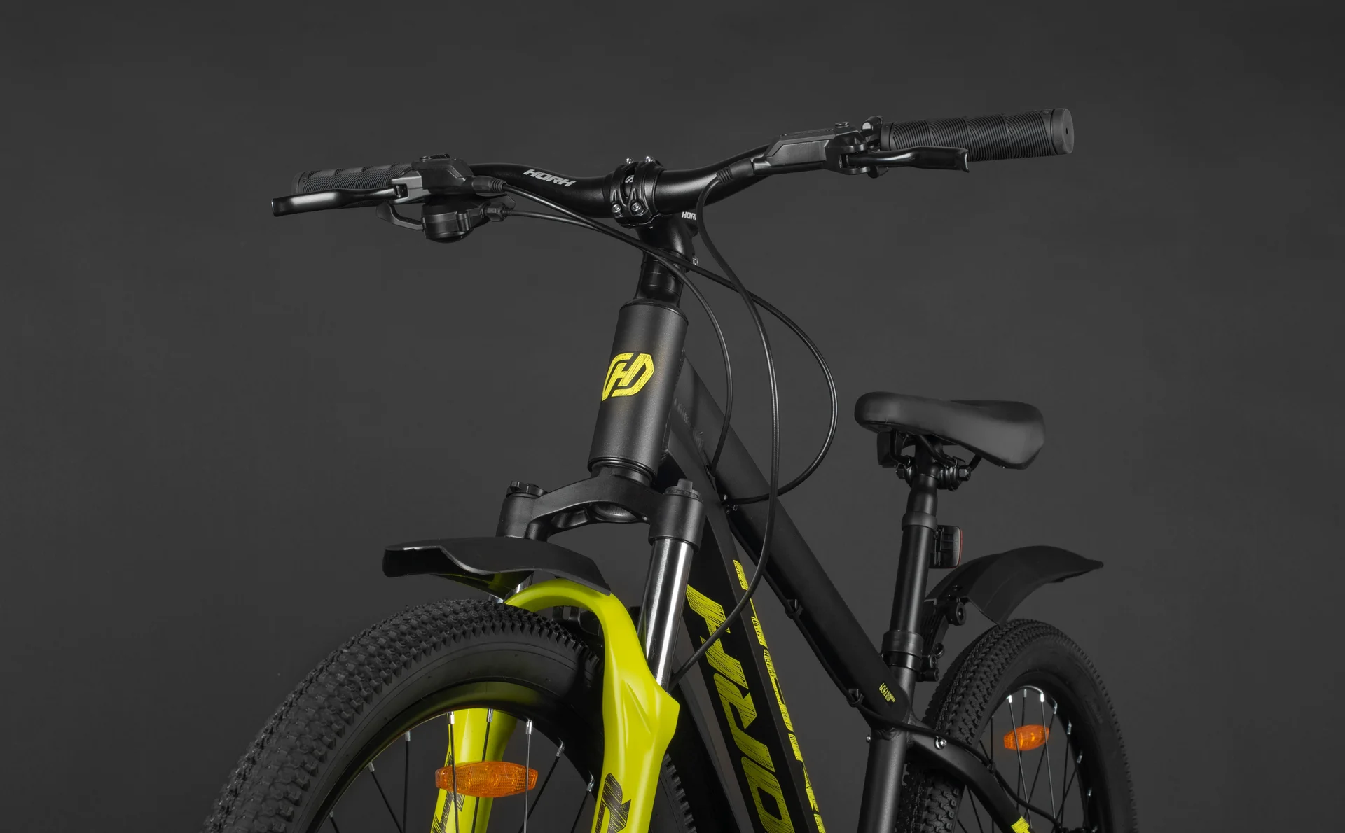 Велосипед HORH TONY HTYHD 4.2 24" (2026) Grey-Yellow - миниатюра 10