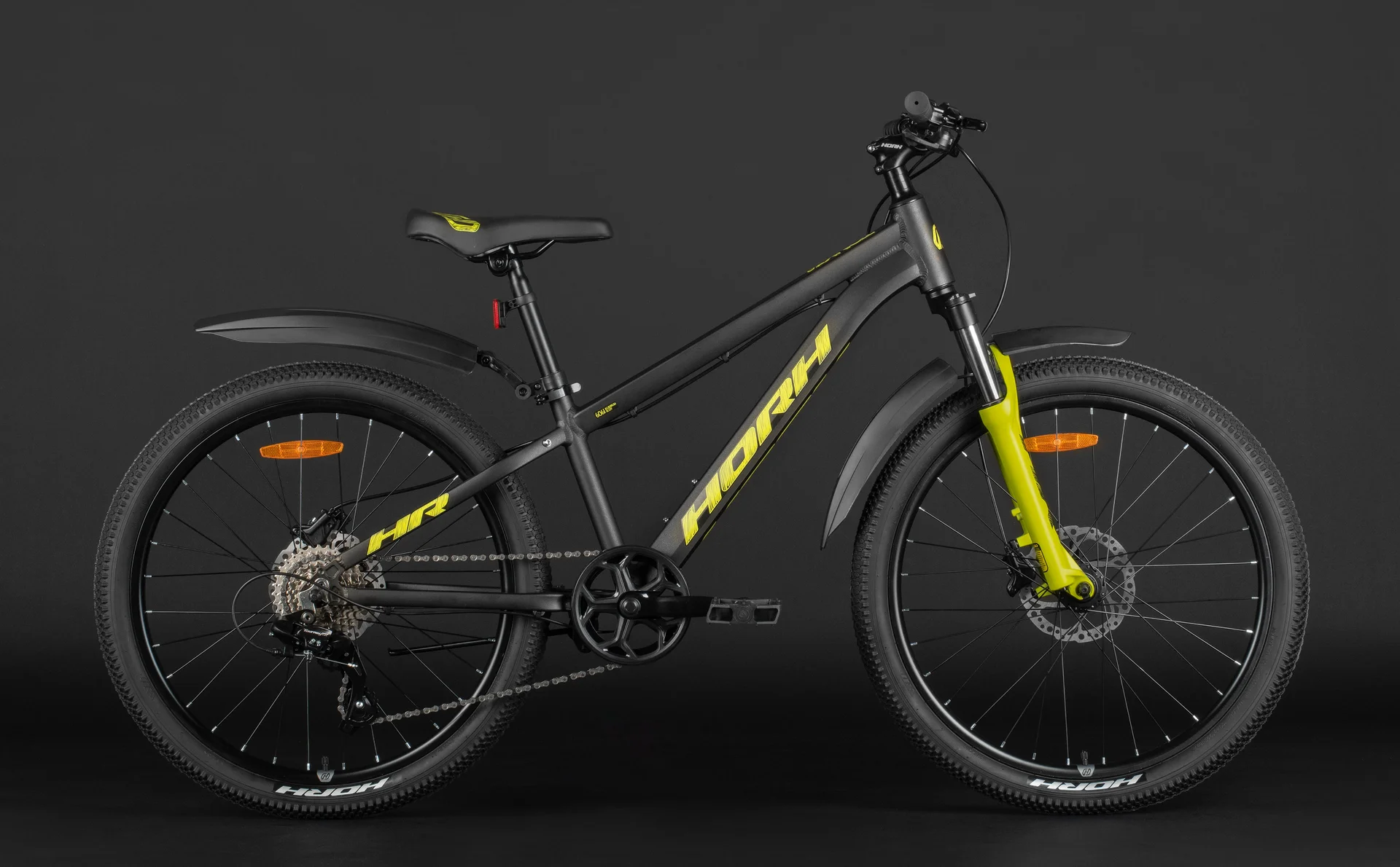 Велосипед HORH TONY HTYHD 4.2 24" (2026) Grey-Yellow - миниатюра 5