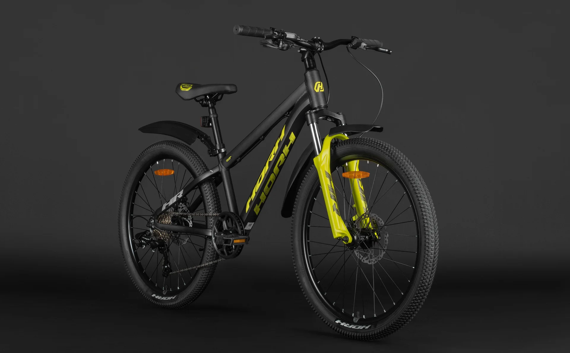 Велосипед HORH TONY HTYHD 4.2 24" (2026) Grey-Yellow - миниатюра 6