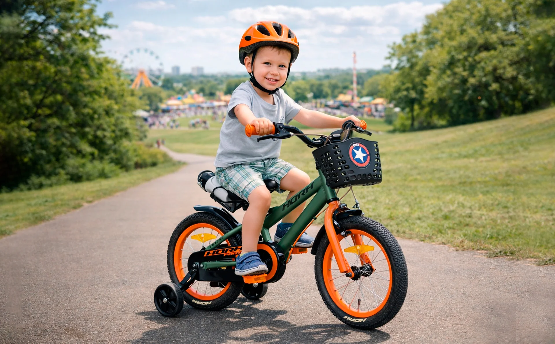 Велосипед HORH FORTE 14 (2026) Green-Orange - миниатюра 2
