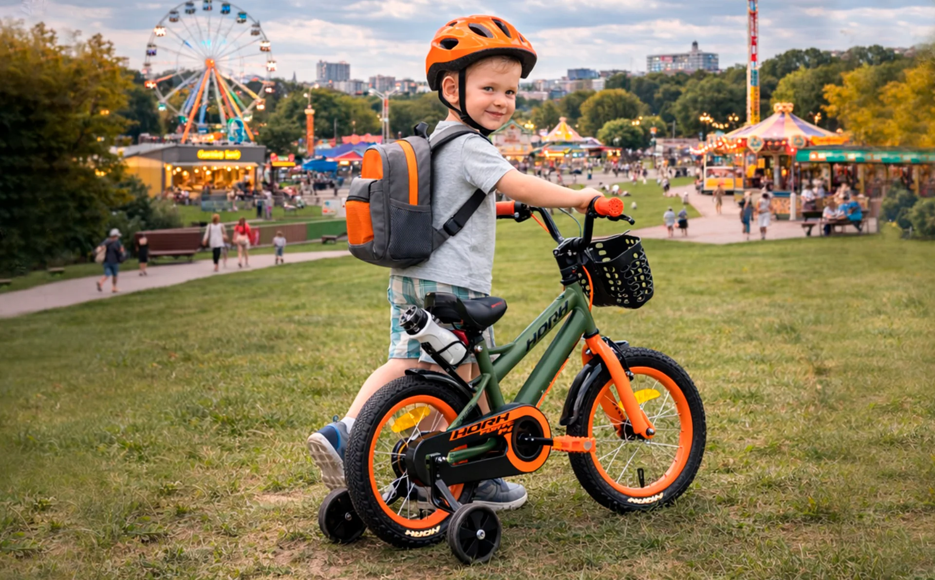Велосипед HORH FORTE 14 (2026) Green-Orange - миниатюра 4