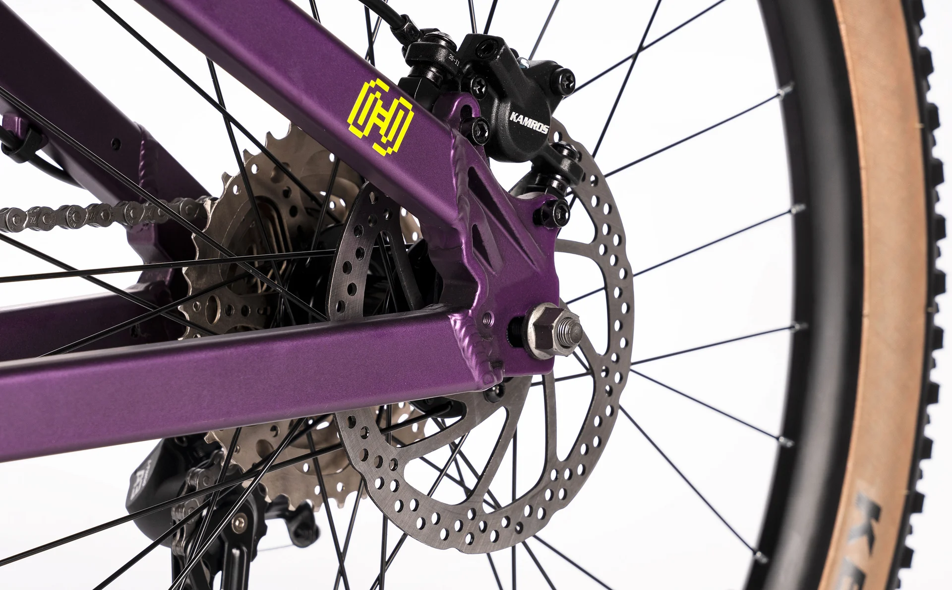 Велосипед HORH STAKE 6.1 26" (2026) Purple-Black-Citrus - миниатюра 13