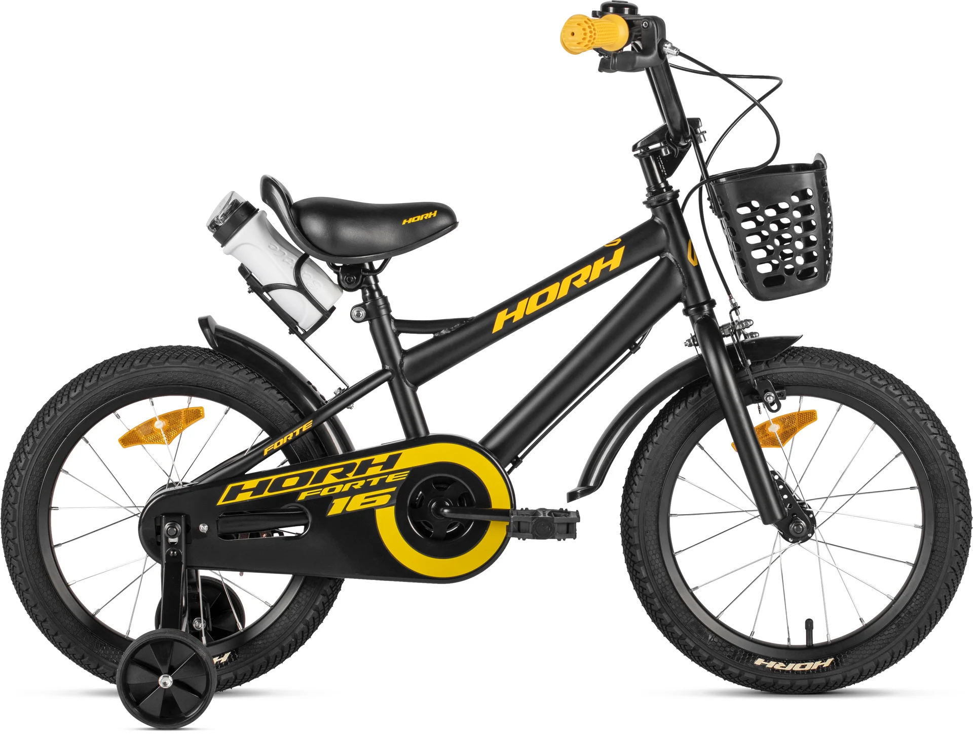 Велосипед HORH FORTE 16 (2026) Black-Yellow