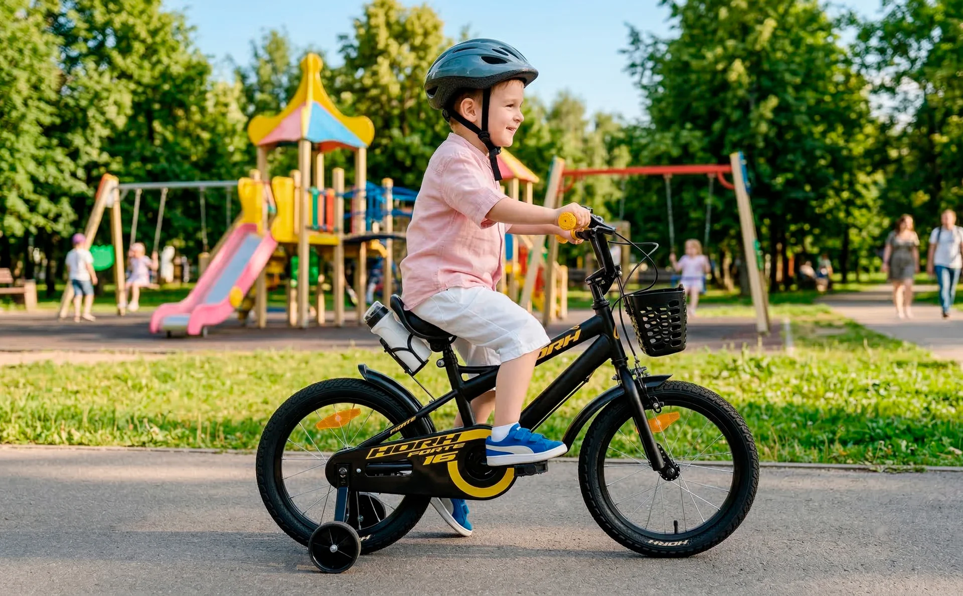 Велосипед HORH FORTE 16 (2026) Black-Yellow - миниатюра 2