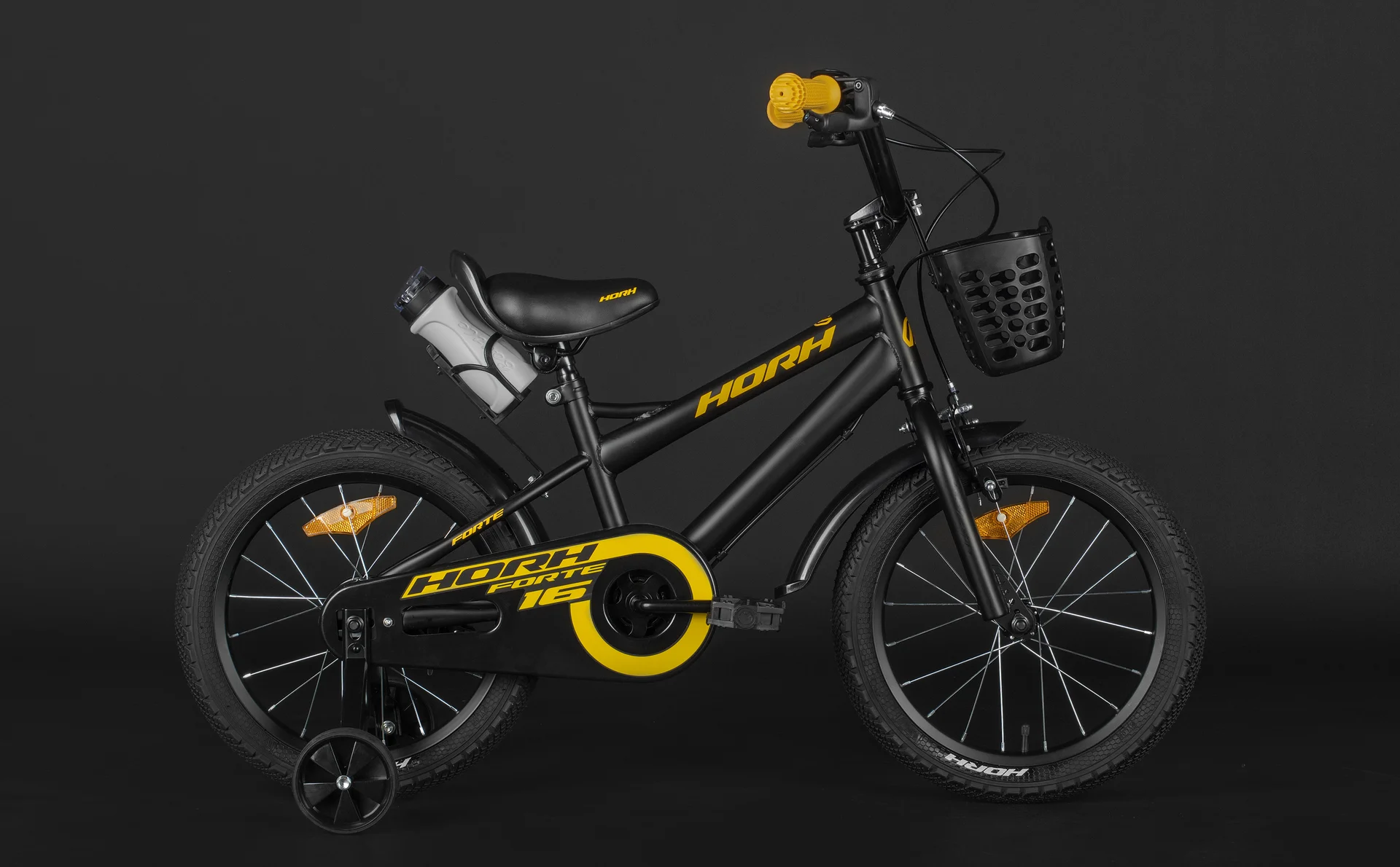 Велосипед HORH FORTE 16 (2026) Black-Yellow - миниатюра 5