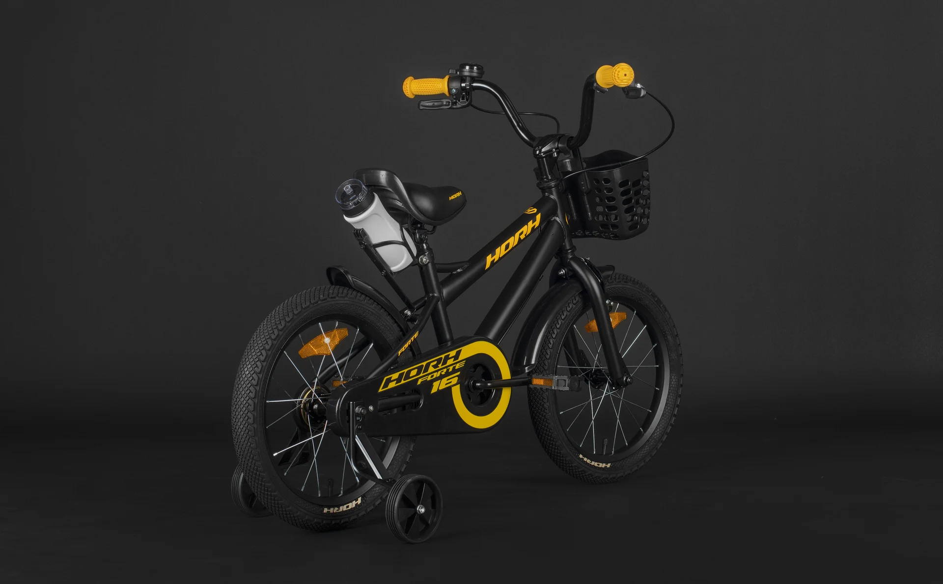 Велосипед HORH FORTE 16 (2026) Black-Yellow - миниатюра 7