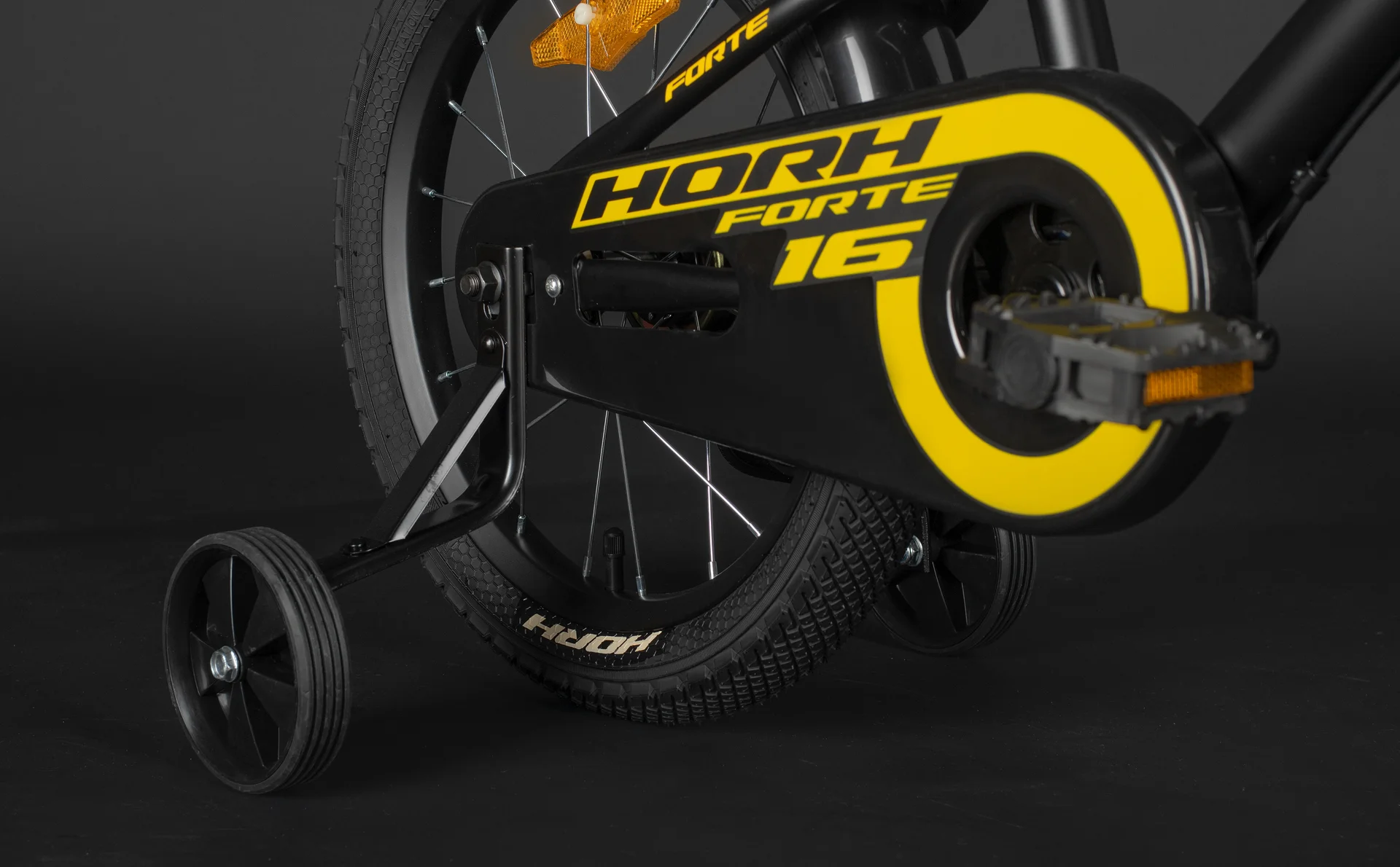 Велосипед HORH FORTE 16 (2026) Black-Yellow - миниатюра 8
