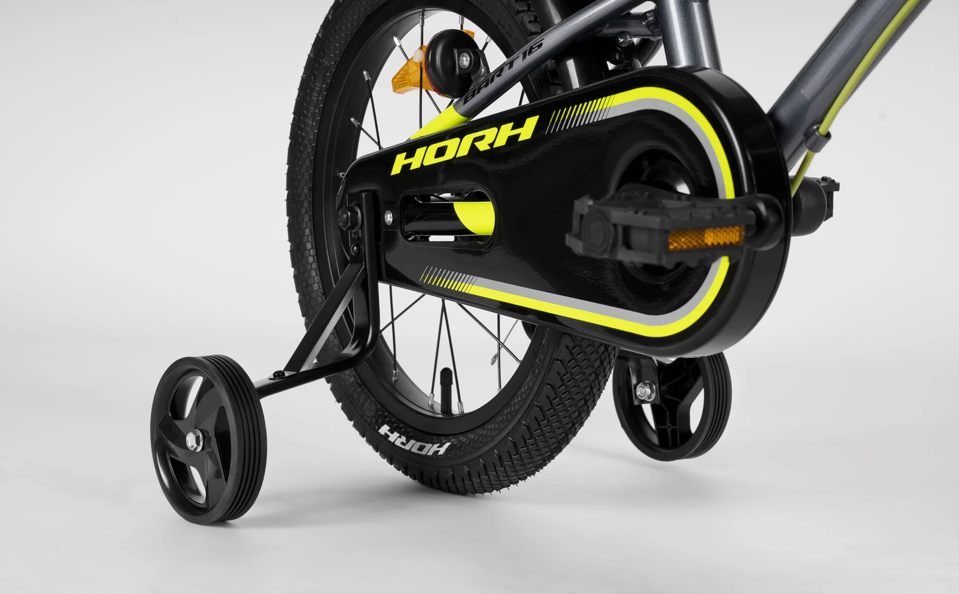 Велосипед HORH BART 16" (2026) Black-Grey-Lime - миниатюра 7