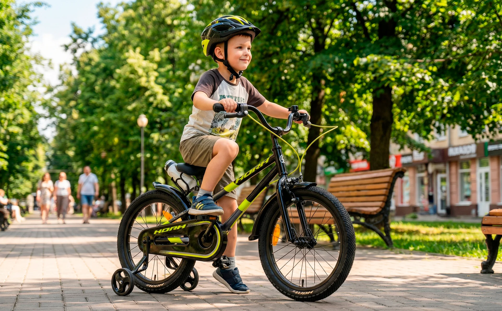 Велосипед HORH BART 18" (2026) Black-Grey-Lime - миниатюра 2
