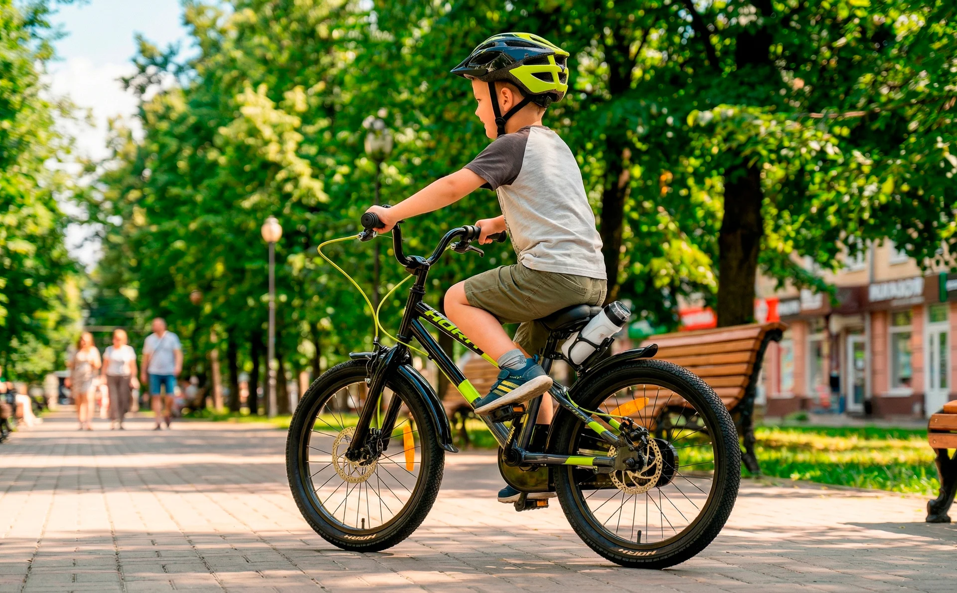 Велосипед HORH BART 18" (2026) Black-Grey-Lime - миниатюра 3