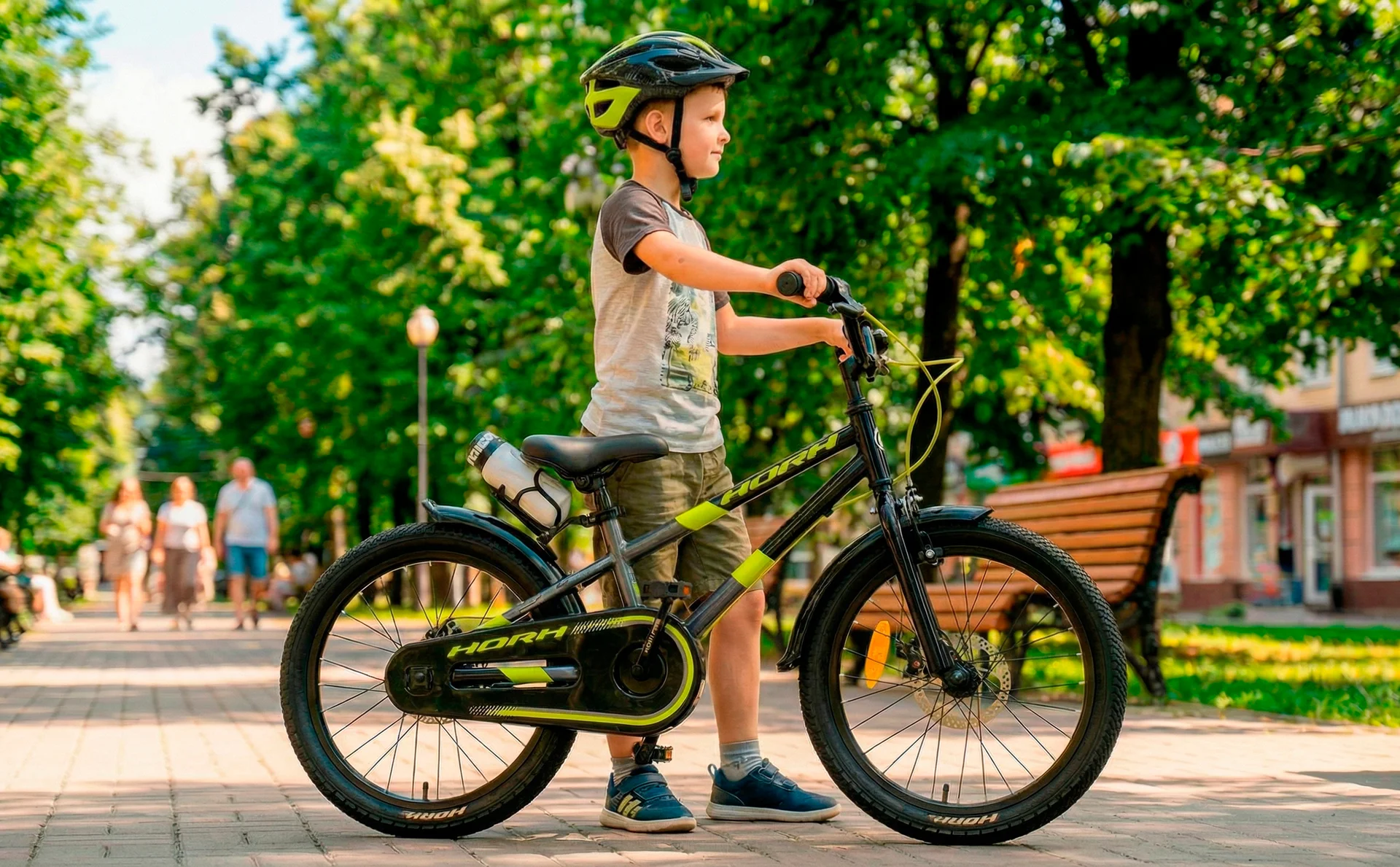 Велосипед HORH BART 18" (2026) Black-Grey-Lime - миниатюра 4