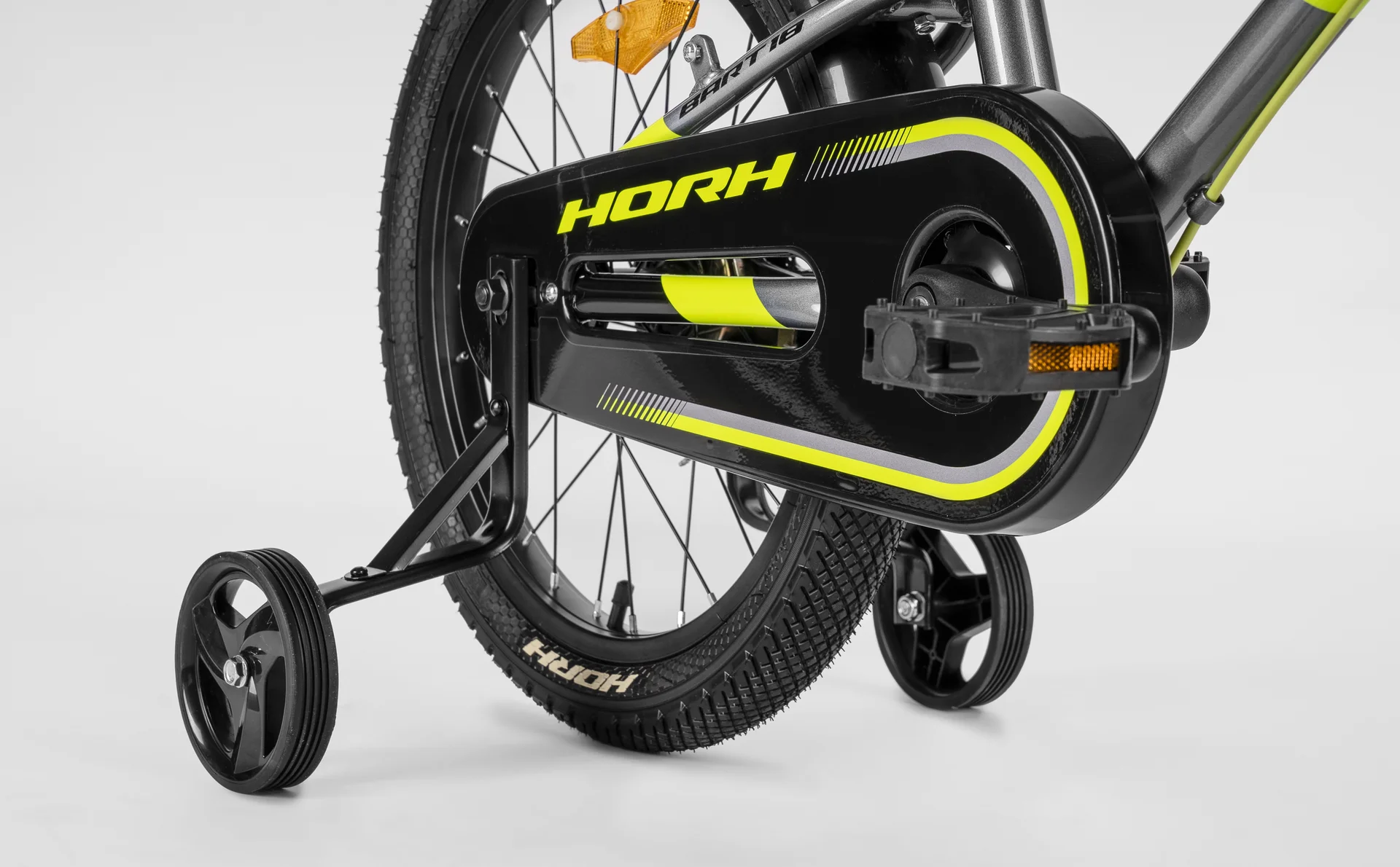 Велосипед HORH BART 18" (2026) Black-Grey-Lime - миниатюра 7