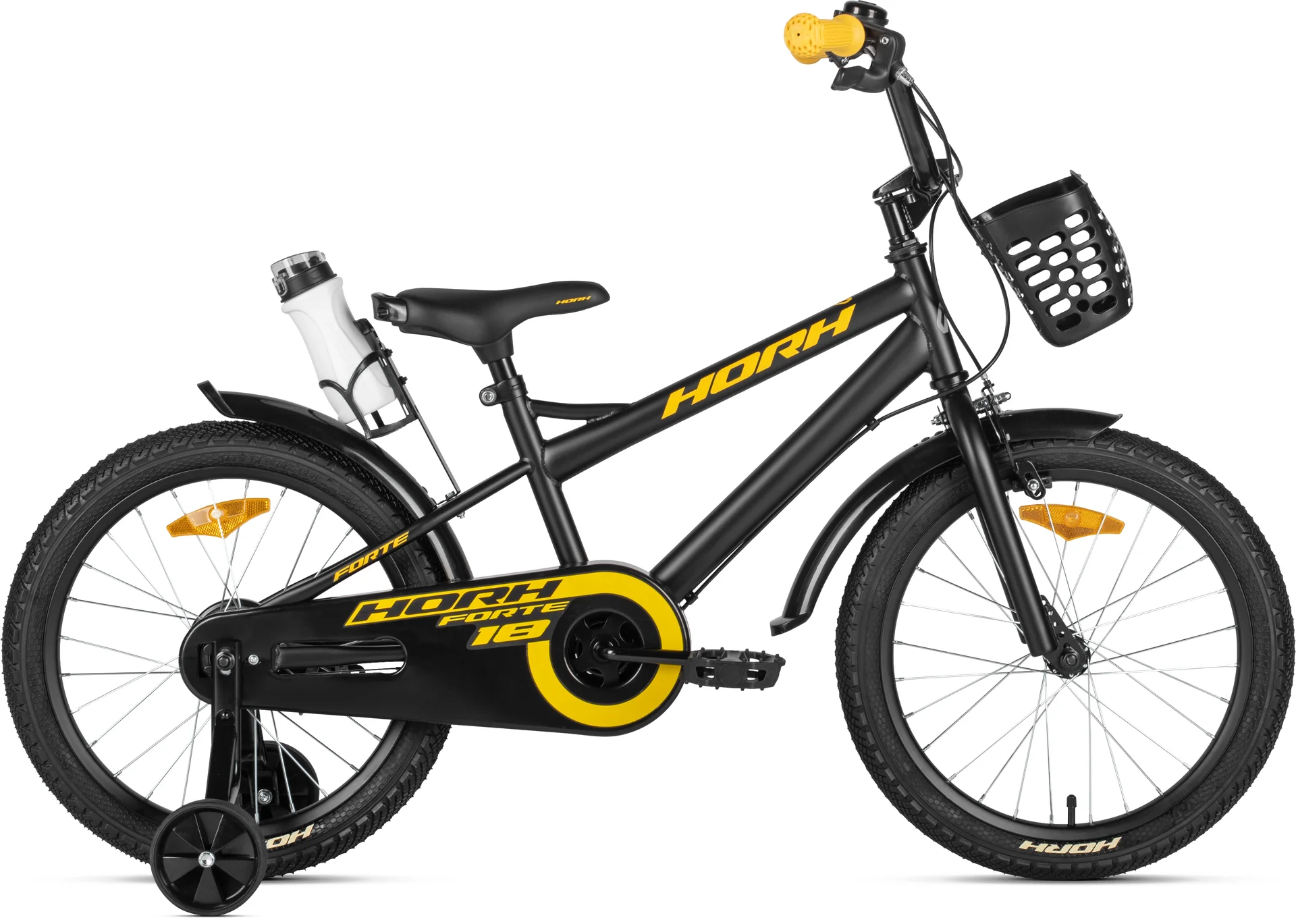 Велосипед HORH FORTE 18 (2026) Black-Yellow - изображение 1