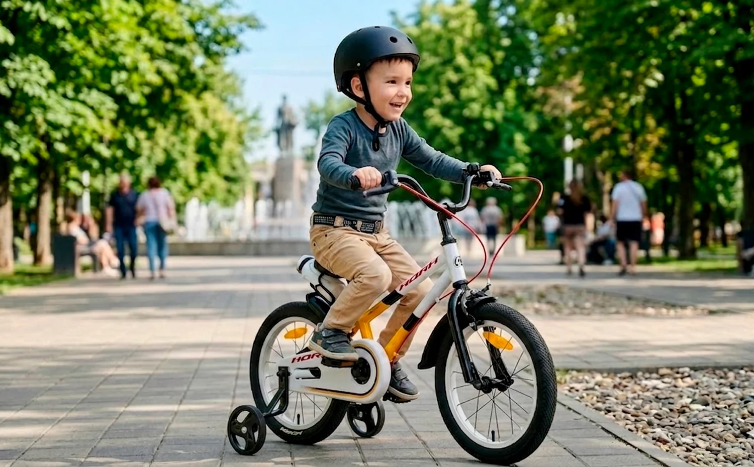 Велосипед HORH BART 16" (2026) White-Yellow-Black - миниатюра 2