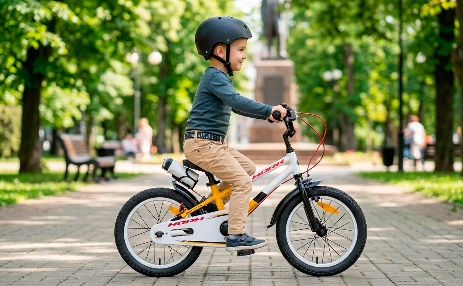 Велосипед HORH BART 16" (2026) White-Yellow-Black - миниатюра 3