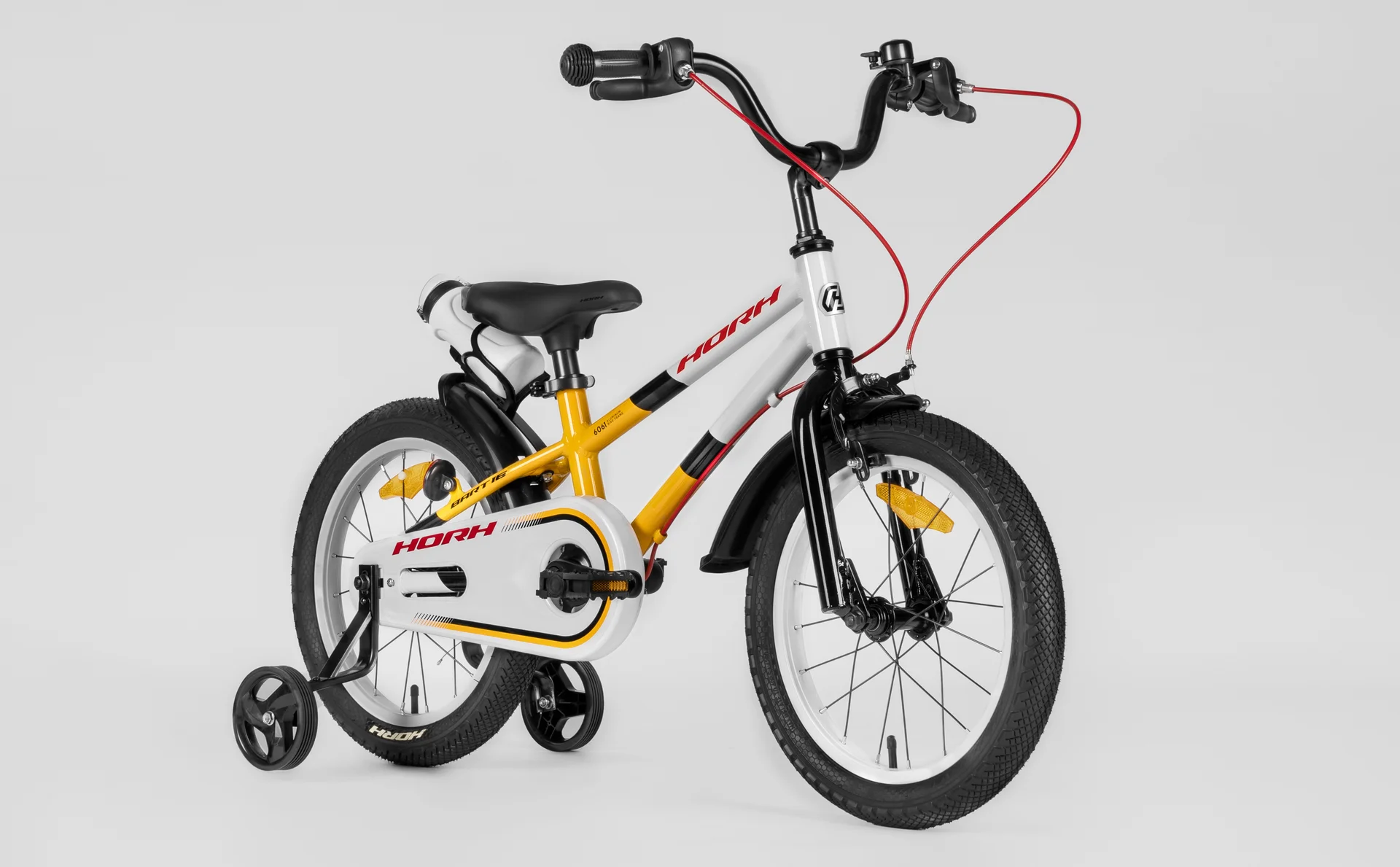 Велосипед HORH BART 16" (2026) White-Yellow-Black - миниатюра 5