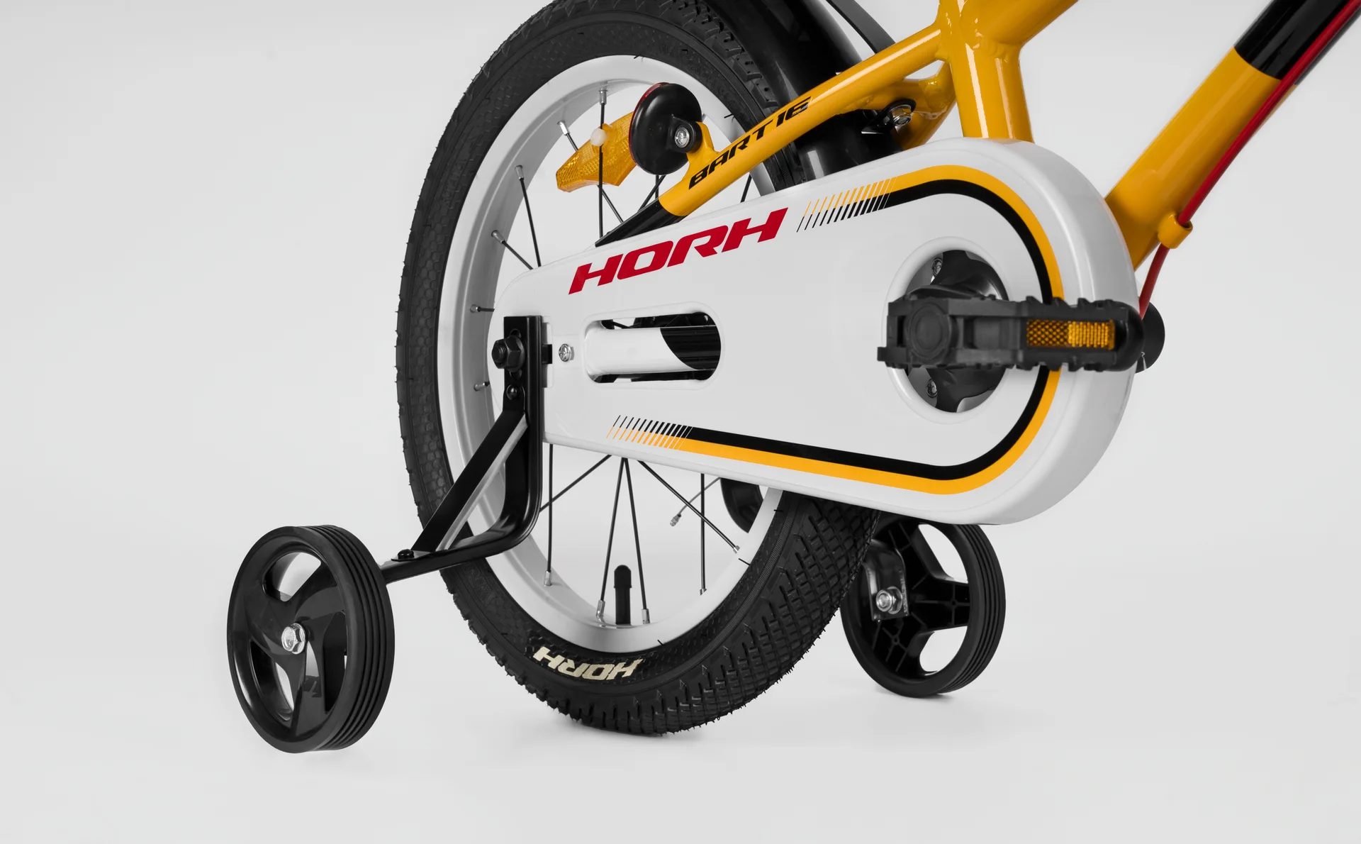 Велосипед HORH BART 16" (2026) White-Yellow-Black - миниатюра 7