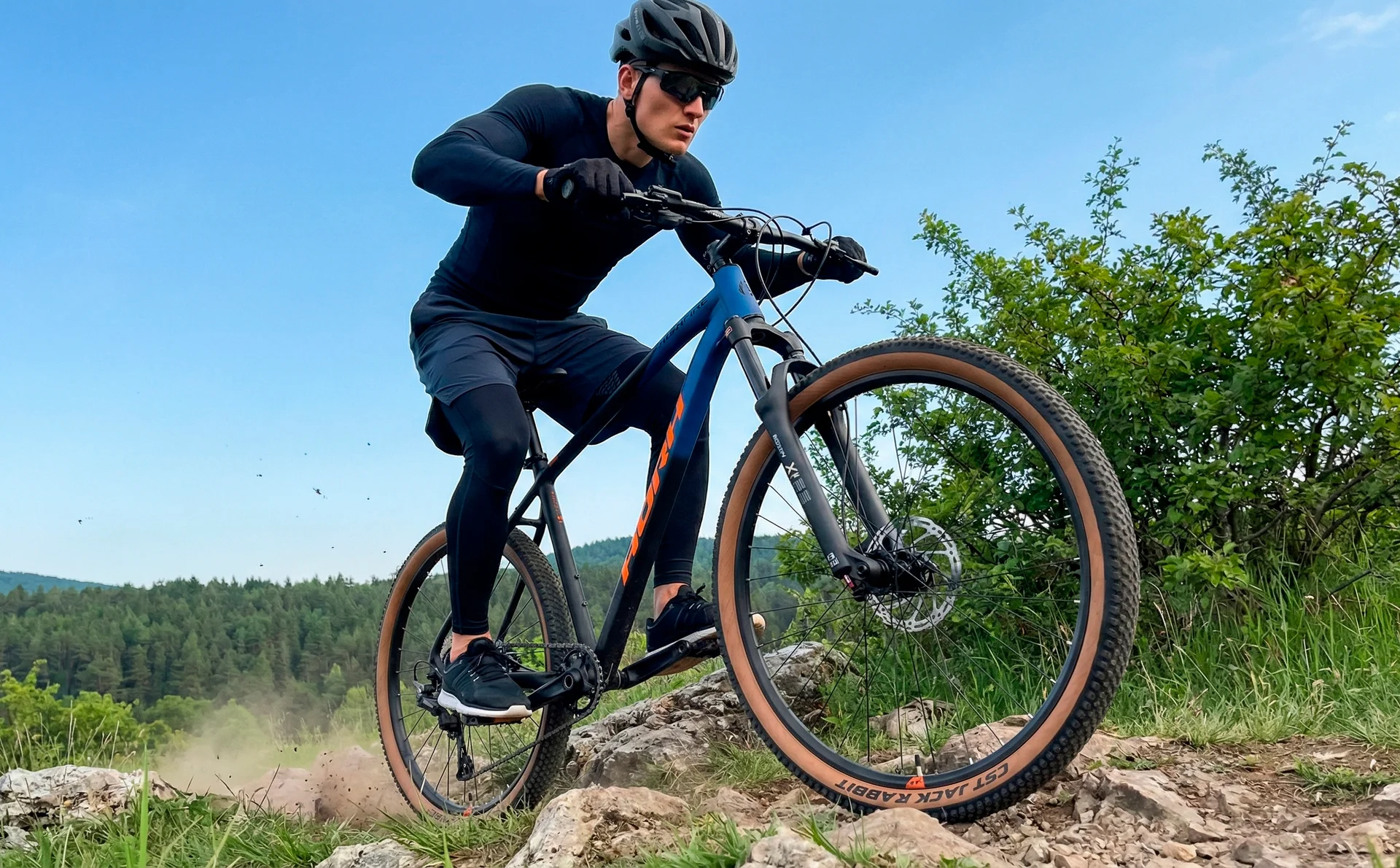 Велосипед HORH BONFIRE (2026) Black-Blue-Orange - миниатюра 2