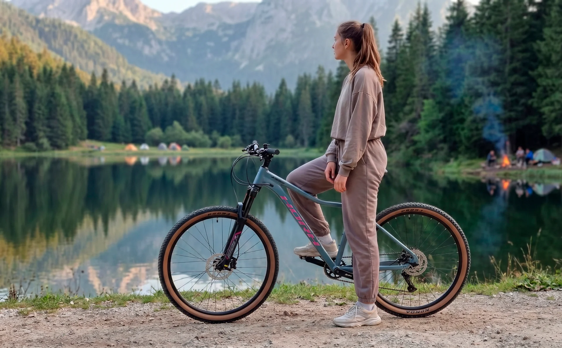 Велосипед HORH JOSS AIR JHD7.1 27,5" (2025) Grey-Pink - миниатюра 2